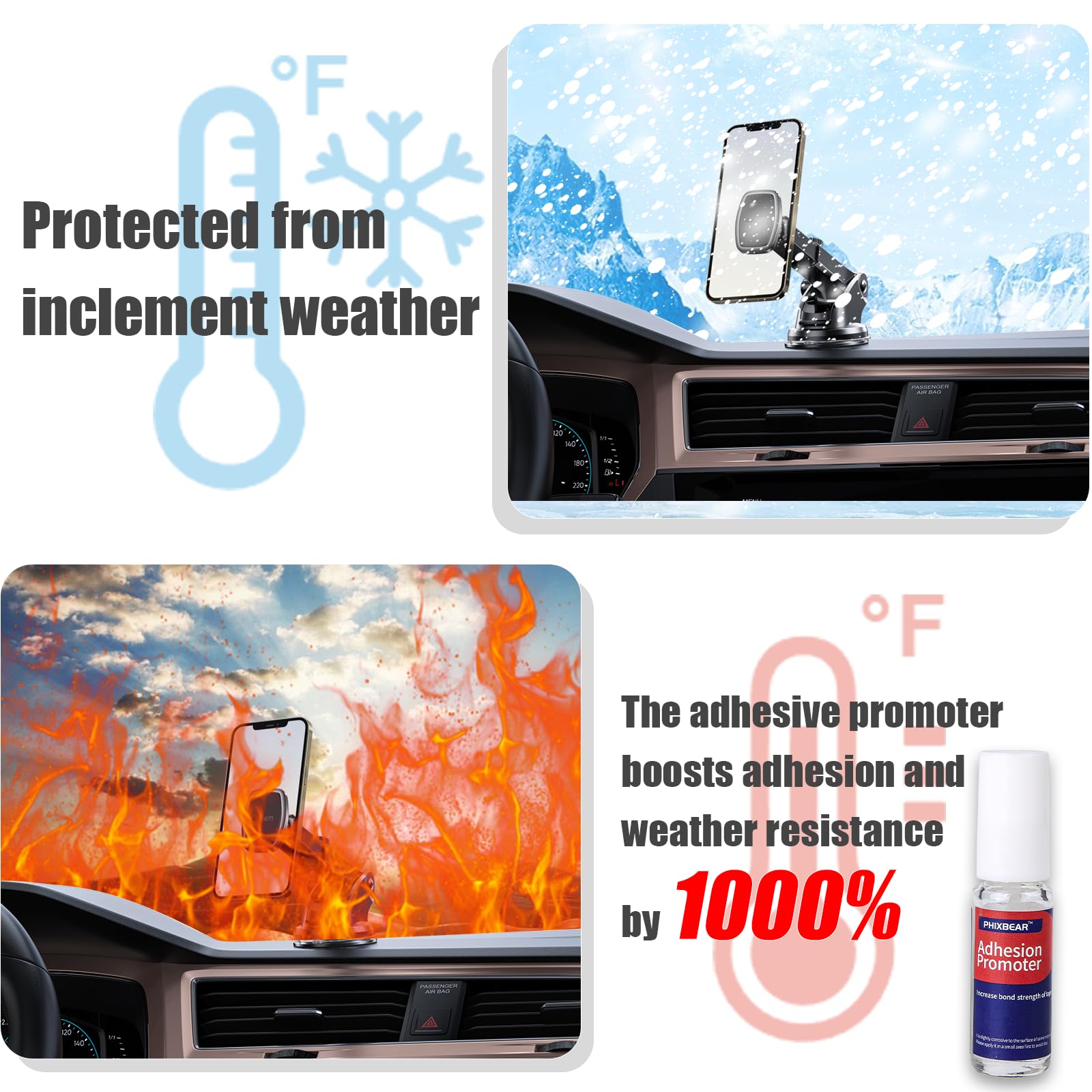 PHIXBEAR 1.57in Round Double Sided Tape Heavy Duty, Made of 3M 5952 VHB, Extreme Mounting Tape, No Residue No Damage Waterproof Heat Resistant, Suitable for Home, Car, and Outdoor Use, 24PCS