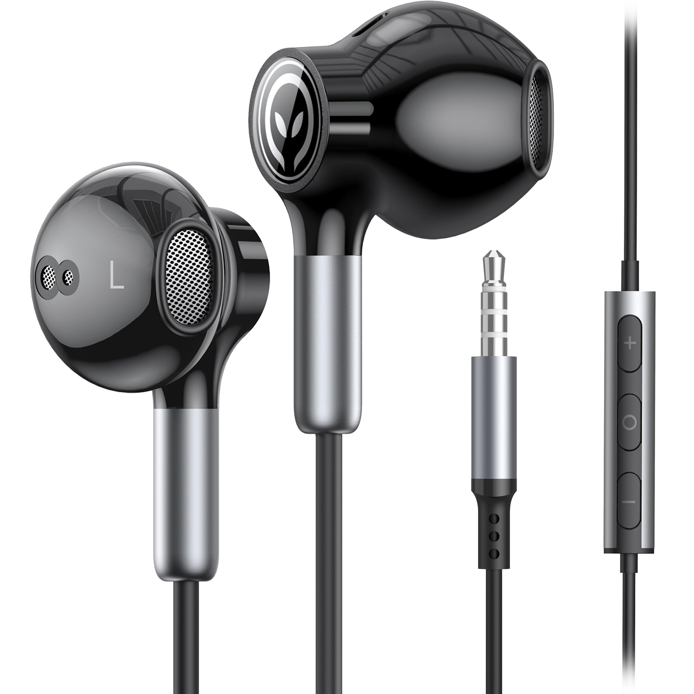 BENEWY ME910 Earphones, Wired Headphones with Microphone, in-Ear Noise Lsolating Earbuds and Volume Control, 3.5mm Jack Earphones for iPhone, iPod, iPad, MP3, Huawei, Samsung