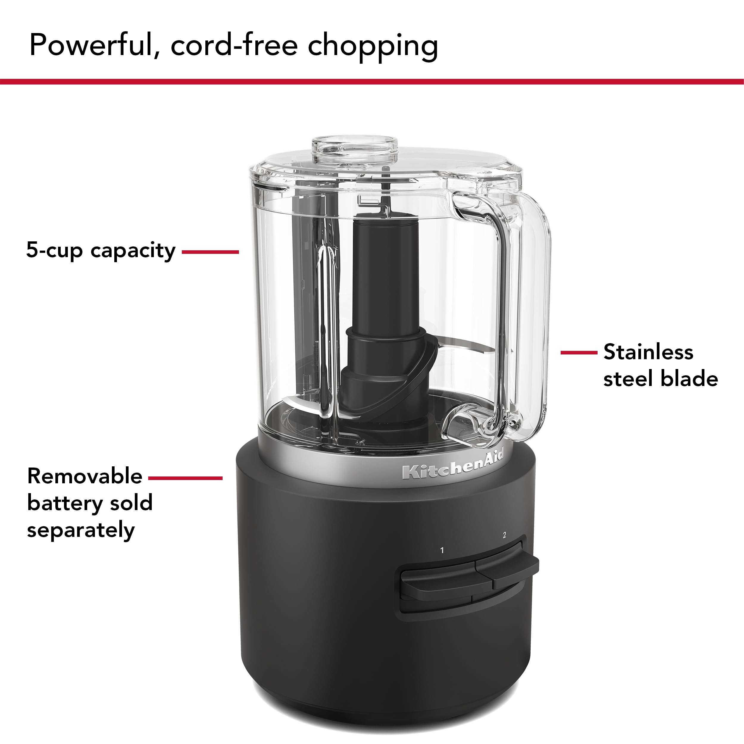 KitchenAid Go™ Cordless Food Chopper - battery sold separately, KFCR500