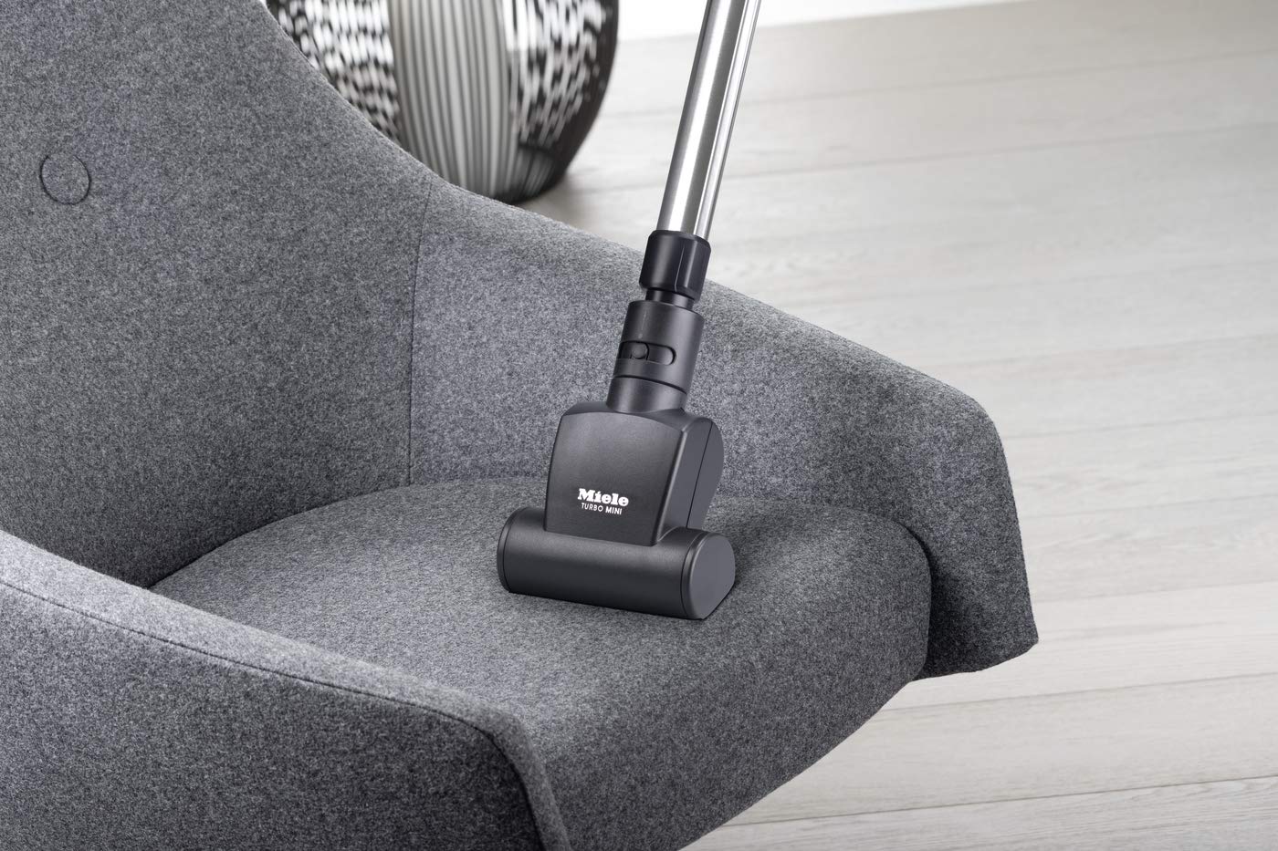 Miele Turbo Mini Turbo Brush STB 101, Attachable Handheld Tool for Pet Hair, Compatible with All Miele Vacuum Cleaners, Black