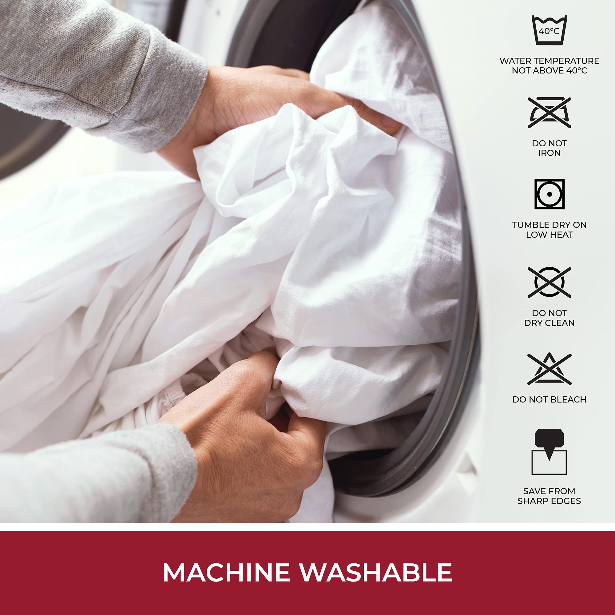 Mellanni Waterproof Mattress Pad - Breathable Bed Protector with 21" Deep Pocket - Ultra-Soft Cover - Highly Absorbent Twin Mattress Topper - Non-Slip Shield (Queen, 21" Deep)