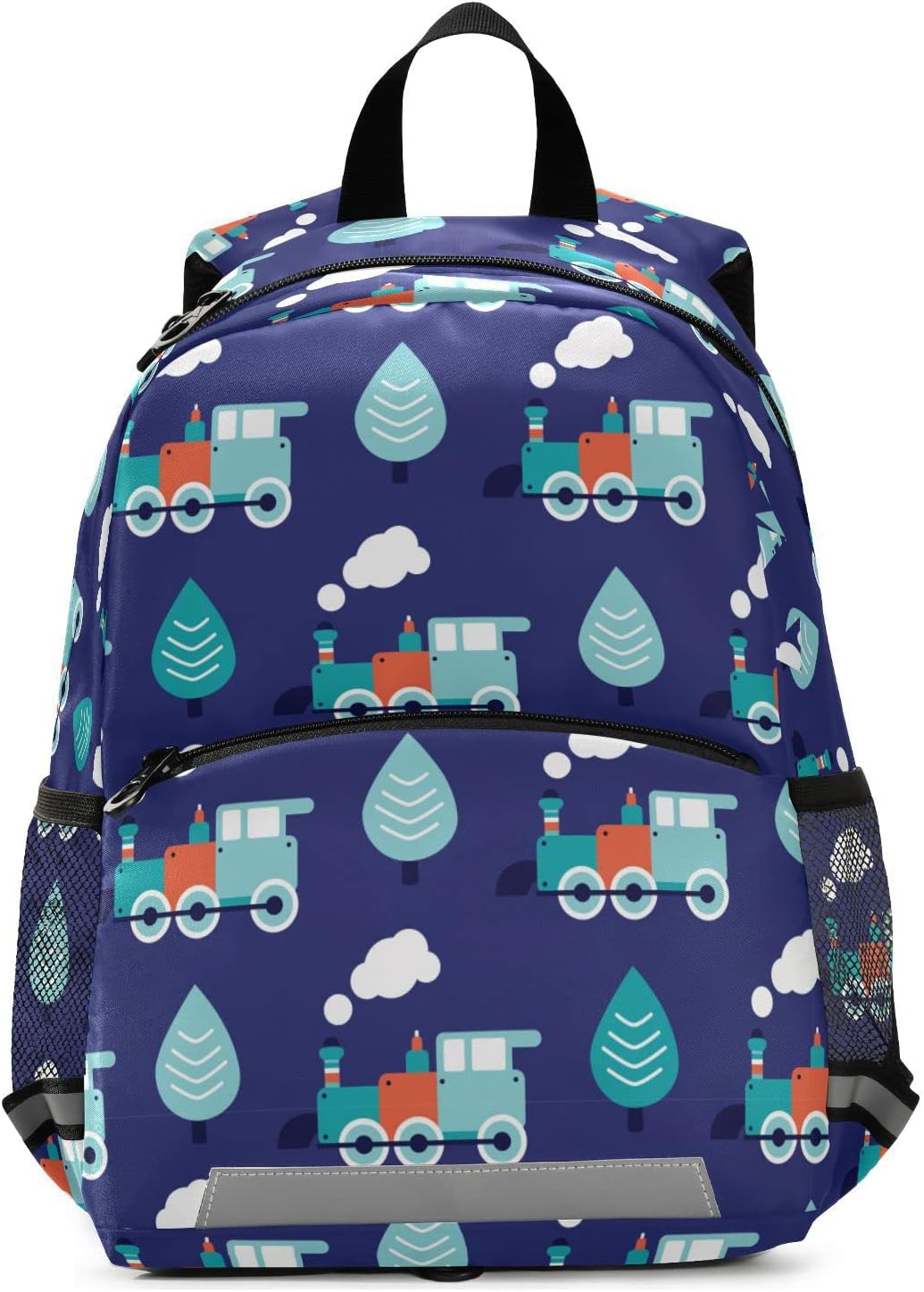 Fisyme Blue Retro Train Toddler Backpack Schoolbag Kids Daypack Travel School Bag Small Mini Backpacks for Kindergarten Preschool Nursery Children Boys Girls with Chest Strap (Copy)