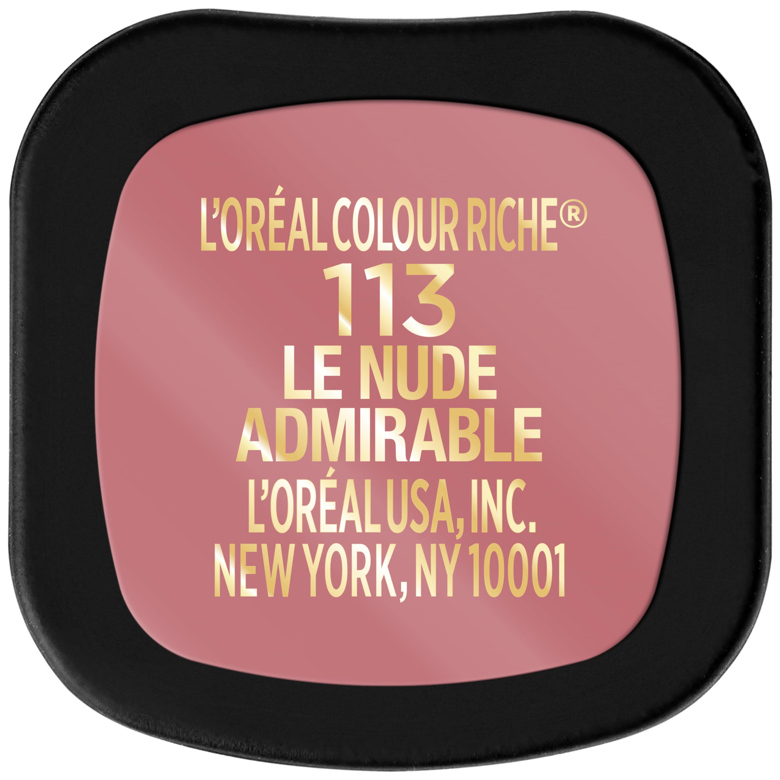 L'Oreal Paris Colour Riche Intense Volume Matte Lipstick, Lip Color Infused with Hyaluronic Acid for up to 16hr All Day Comfort, Le Nude Admirable, 0.06 Oz