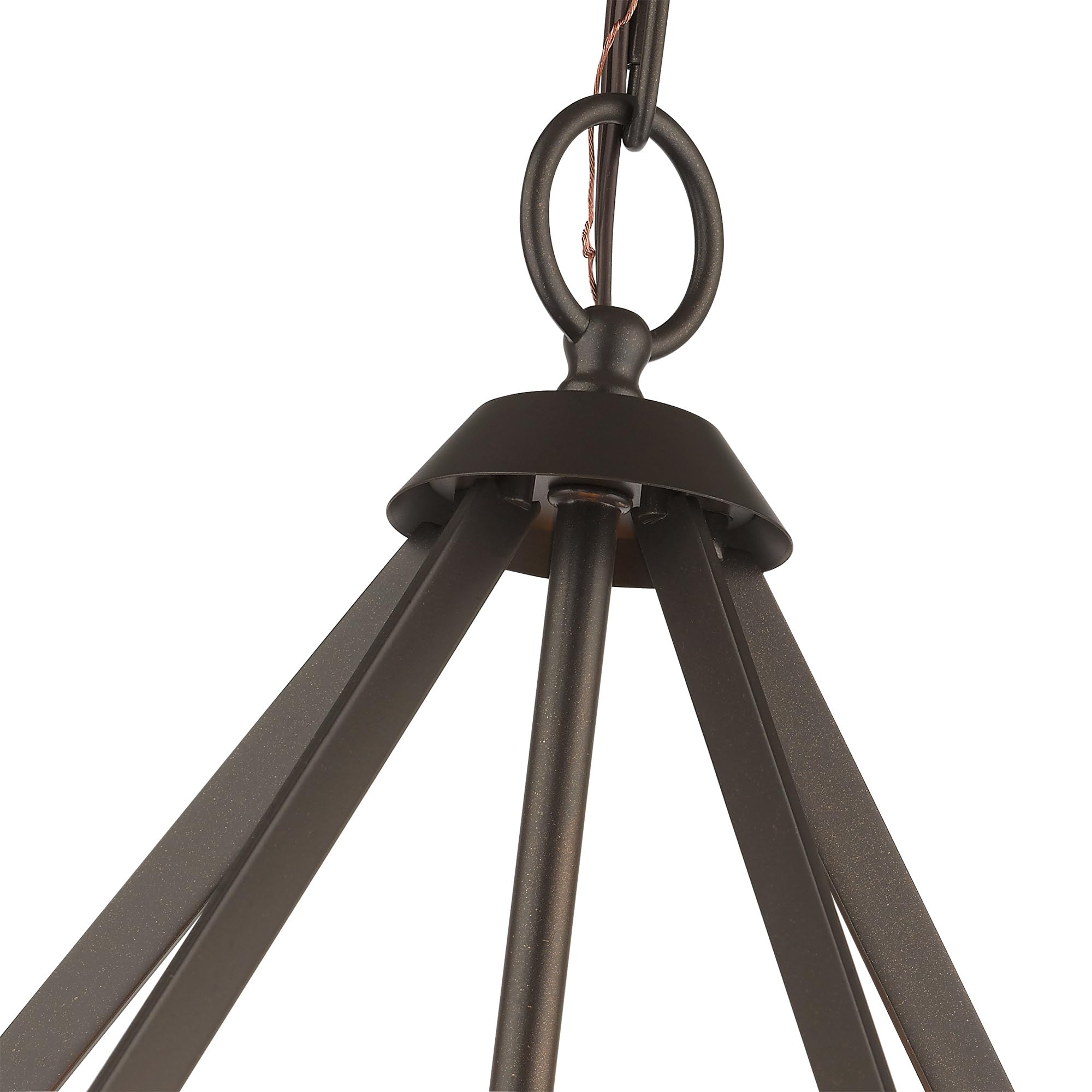 Livex Lighting 40923-07 Prism 3 Light BZ Mini Chandelier/Ceiling Mount, 14" x 14" x 16", Bronze