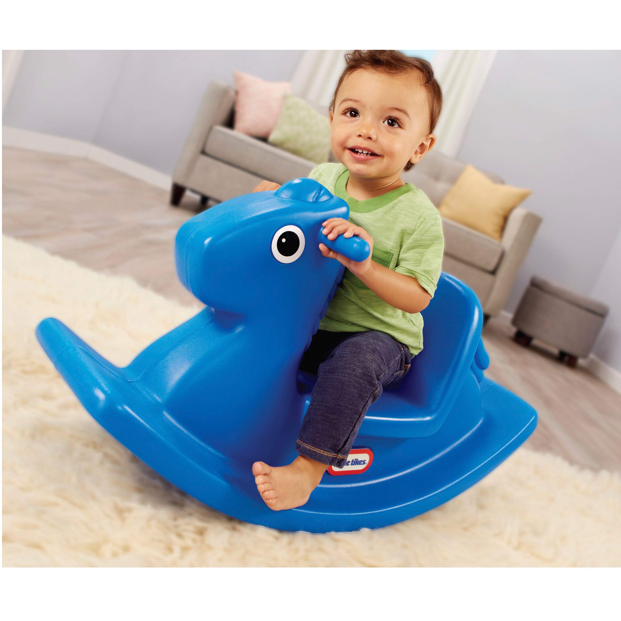 Little Tikes Rocking Horse Blue, 33.00 L x 10.00 W x 17.50 H Inches