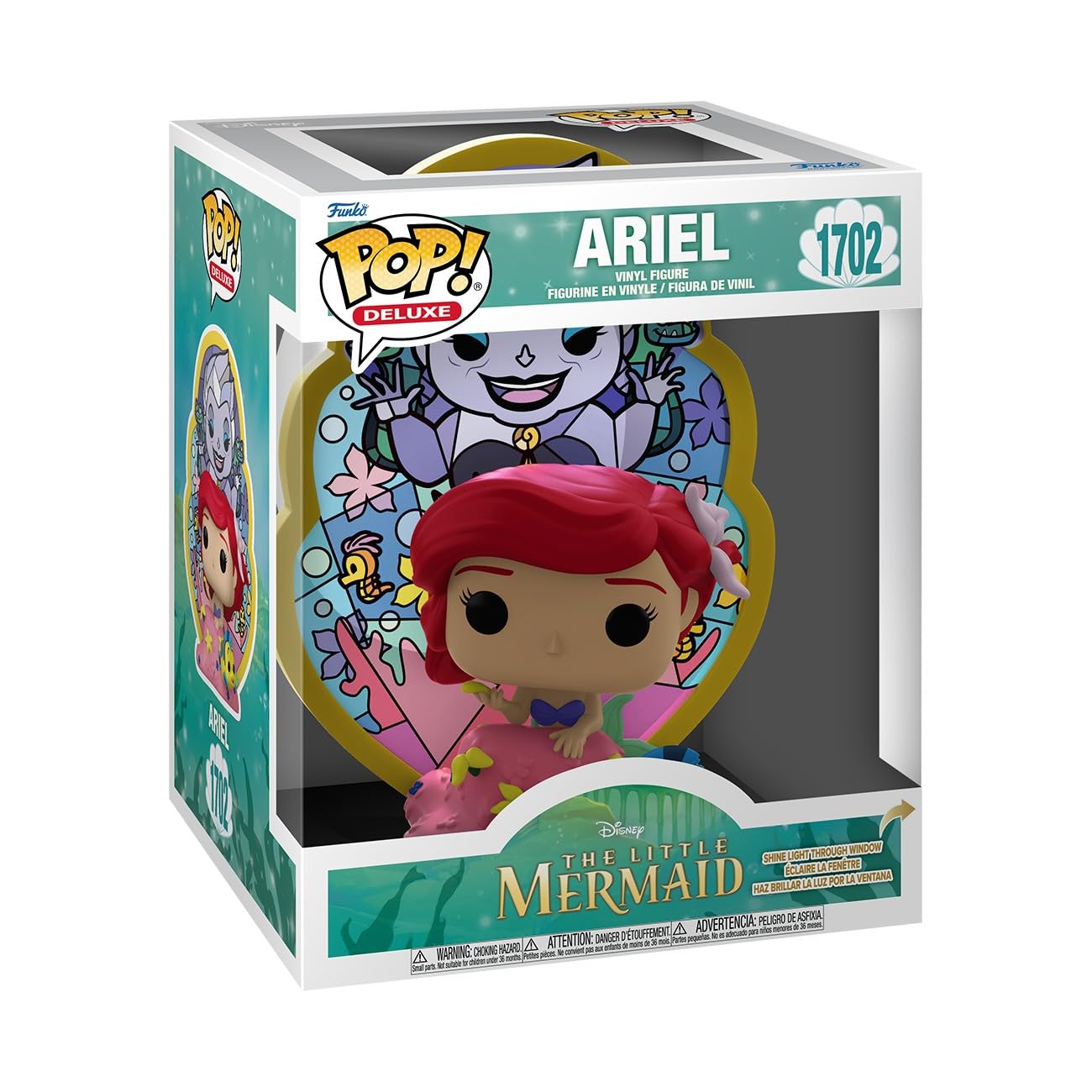 Funko Pop! Deluxe: Little Mermaid - Ariel - Stained Glass - Collectable Vinyl Figure - Gift Idea - Official Merchandise - Toys for Kids & Adults - Disney Fans - Model Figure for Collectors and Display