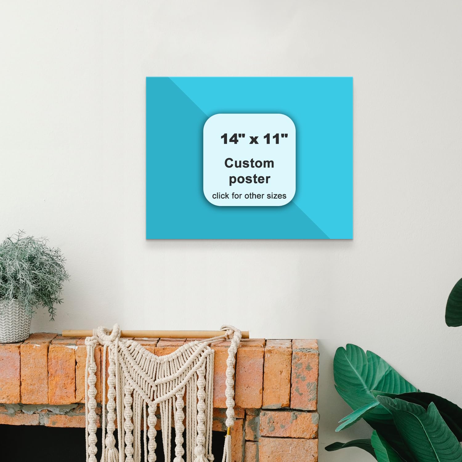 Custom Canvas Prints with Your Photos,Customized Poster Prints,Personalized Canvas Pictures Wall Art,Halloween and Christmas Gifts for Family and Friends (14''W X 11''H)