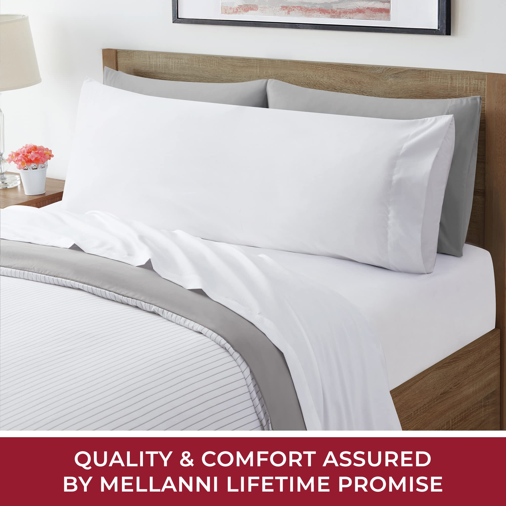 Mellanni Bed Pillows - Cooling Pillows for Sleeping - Perfect Pillows for Side Sleepers, Back Sleepers, & Stomach Sleepers - Firm & Plush Pillows for Bed (Body 20" x 54")