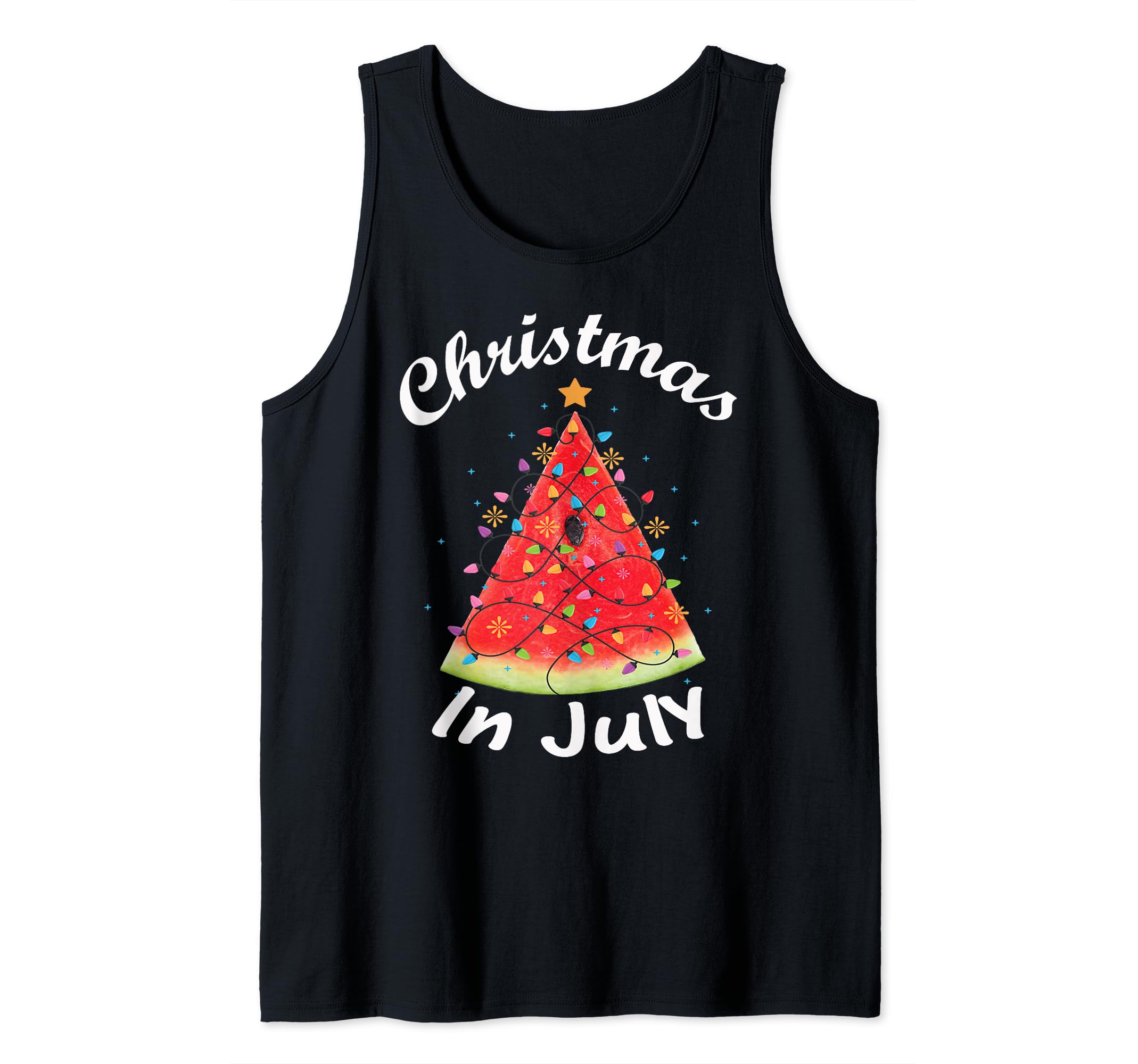 Christmas In July Shirt Melon Xmas Tree Summer Men Women Tank Top