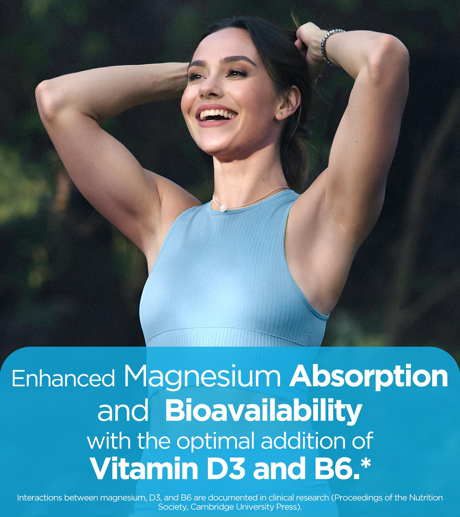 Quadruple Magnesium Supplement, 400mg of Chelate Magnesium Glycinate, L-threonate, Citrate & Malate | Max Absorption Complex w/Vitamin D3 & B6, for Sleep Heart Muscles Nerves, Non-GMO, 60 Vegan Caps