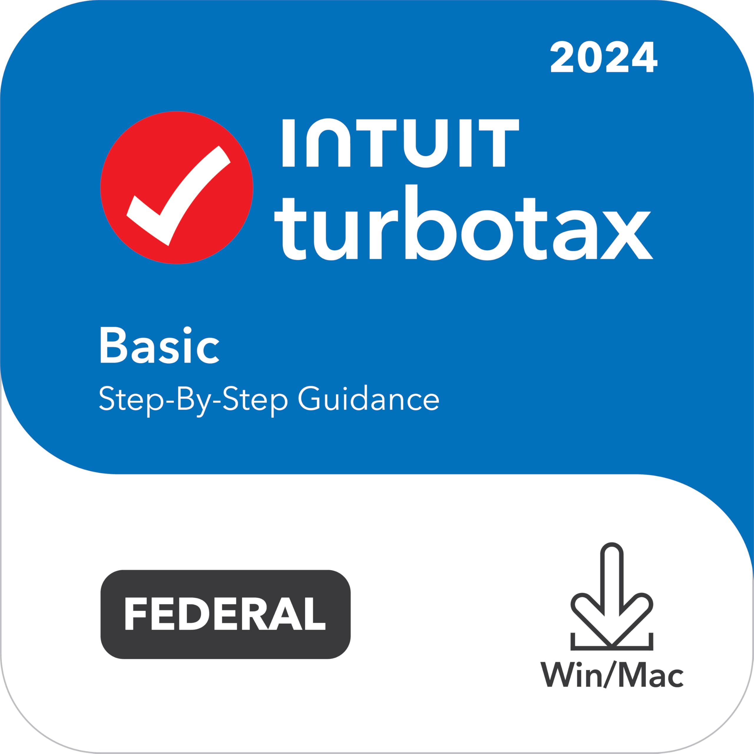 TurboTax Basic 2024 Tax Software, Federal Tax Return [PC/MAC Download]