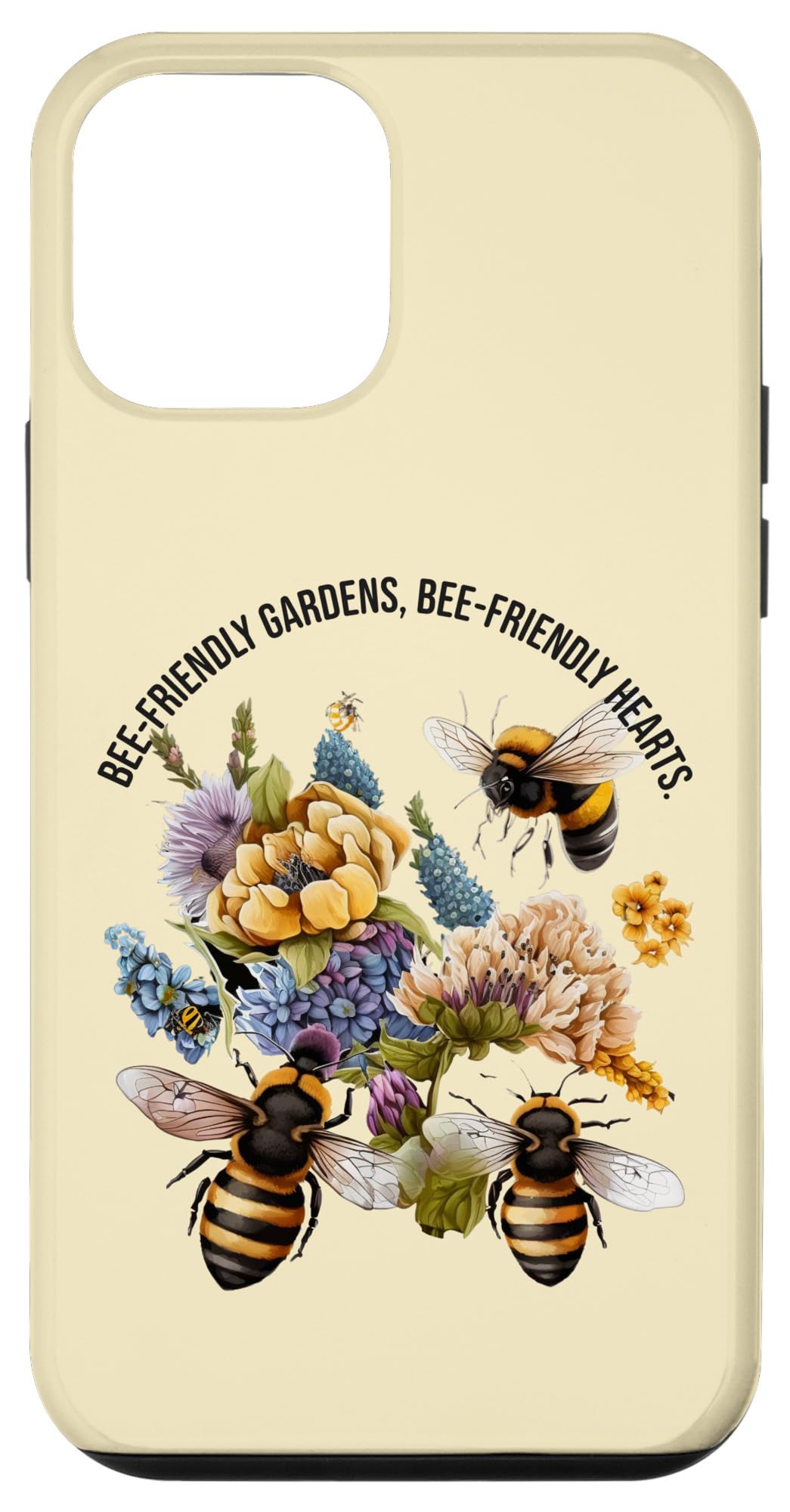 iPhone 12 mini Bee-friendly gardens, bee-friendly hearts. Bee-Themed Pollin Case