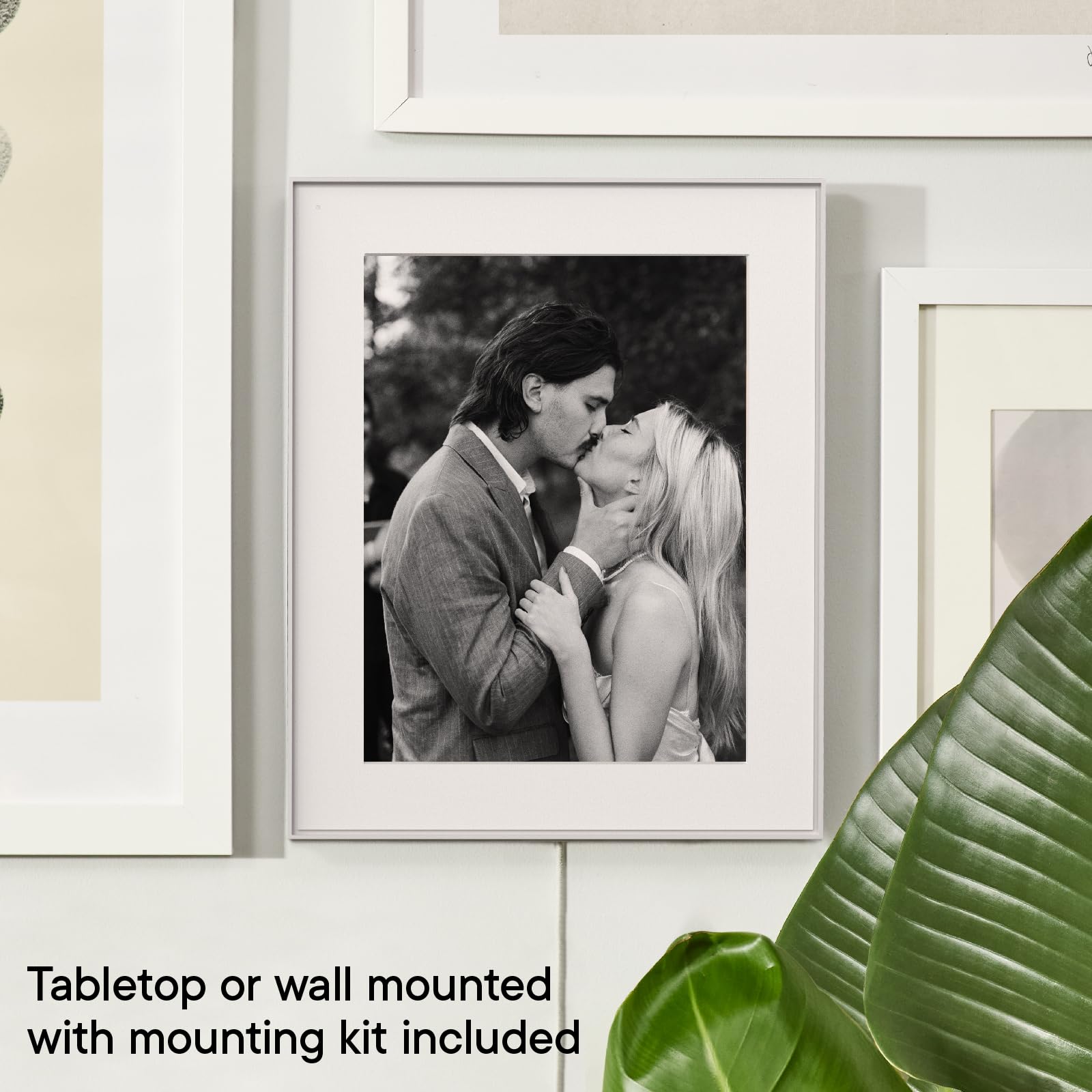 Aura Walden 15" WiFi Digital Picture Frame | Wirecutter's Best Digital Frame for Gifting | Send Photos from Your Phone | Quick, Easy Setup in Aura App | Free Unlimited Storage | White Clay