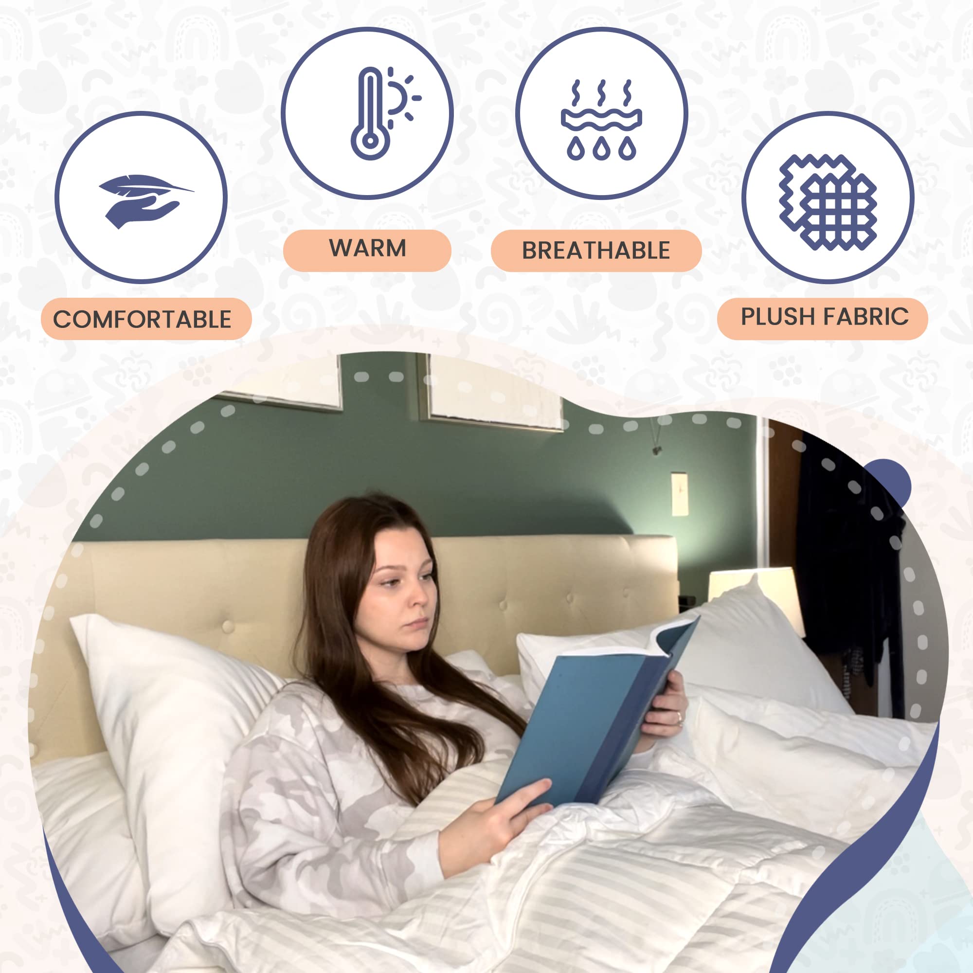 Continental Bedding Affinity Full Size Comforter All Season Quilted Down Alternative Comforter Duvet Insert with Corner Tabs - Machine Washable - Duvet Insert