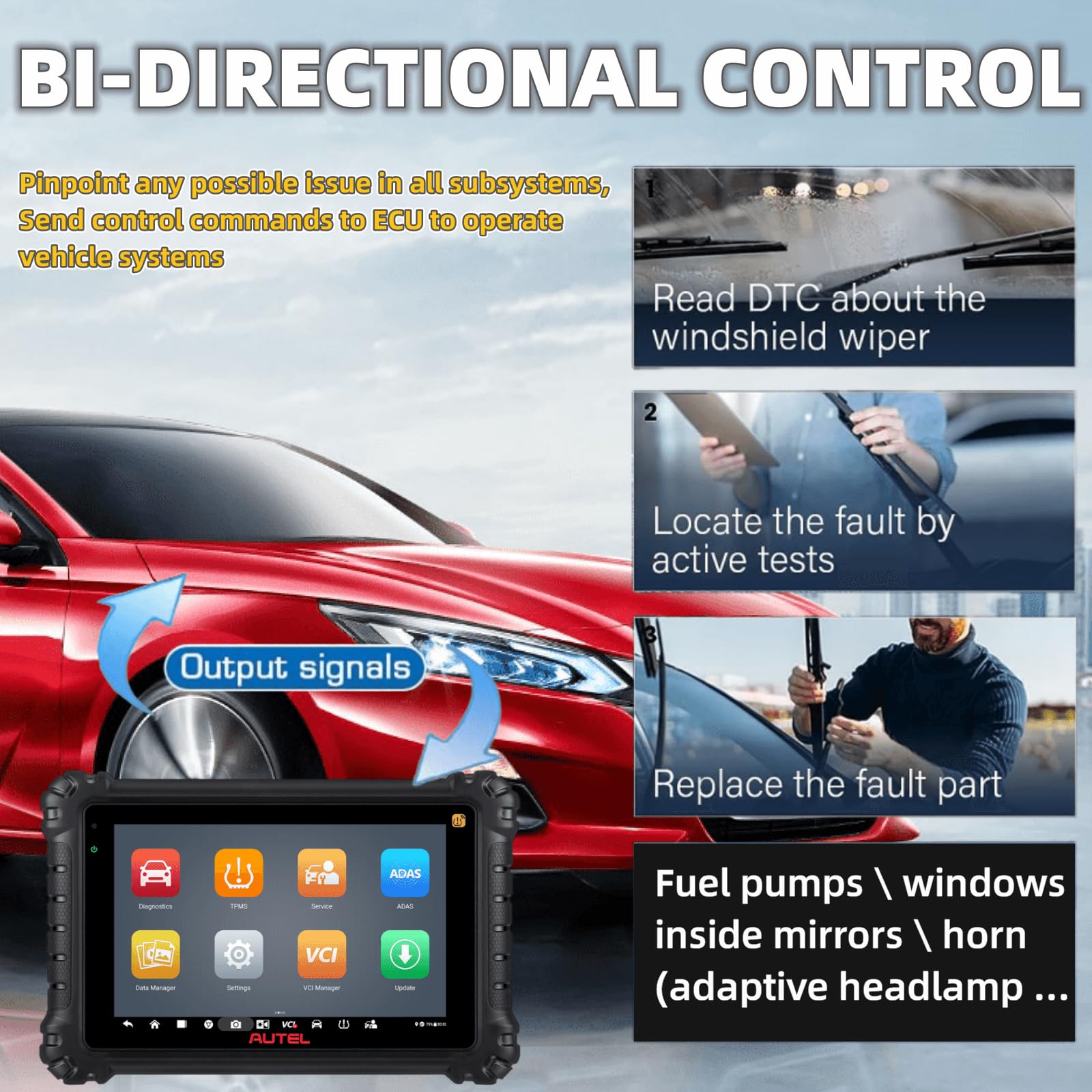 Autel MaxiSys MS906 Pro-TS Full System Diagnostic OBDII Scanner Tool 2024 Newer Up of MS906 Pro MS906BT MS906TS MK908, Top TPMS Diagnostic & ECU Coding, Active Test, 36+ Service, Full TPMS, Auto Scan