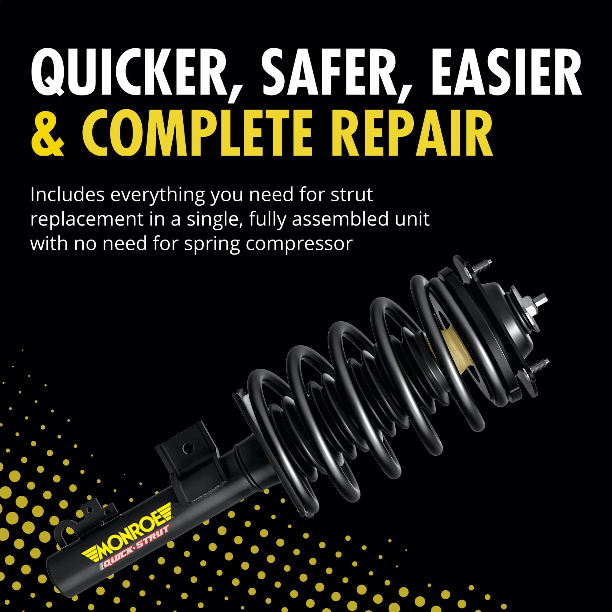 Monroe Quick-Strut 172311 Suspension Strut and Coil Spring Assembly for Volkswagen Jetta