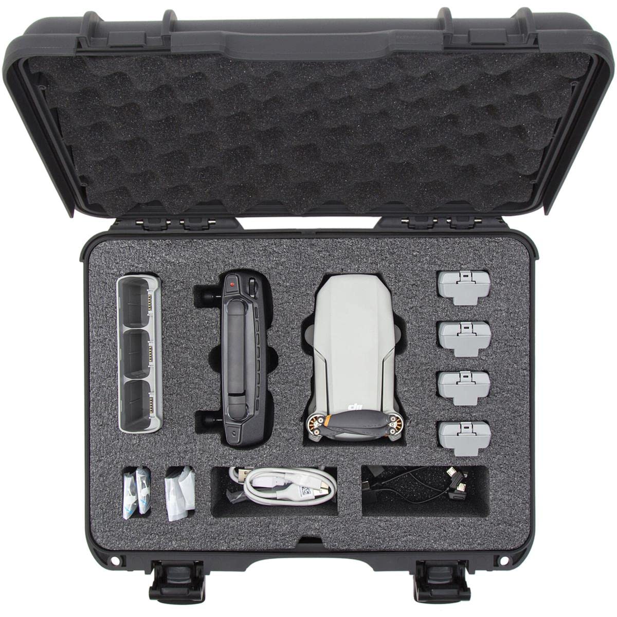 Nanuk 910 Waterproof Hard Case with Foam Insert for DJI Mini SE Fly More Kit - Black (910-MAVMSE1)