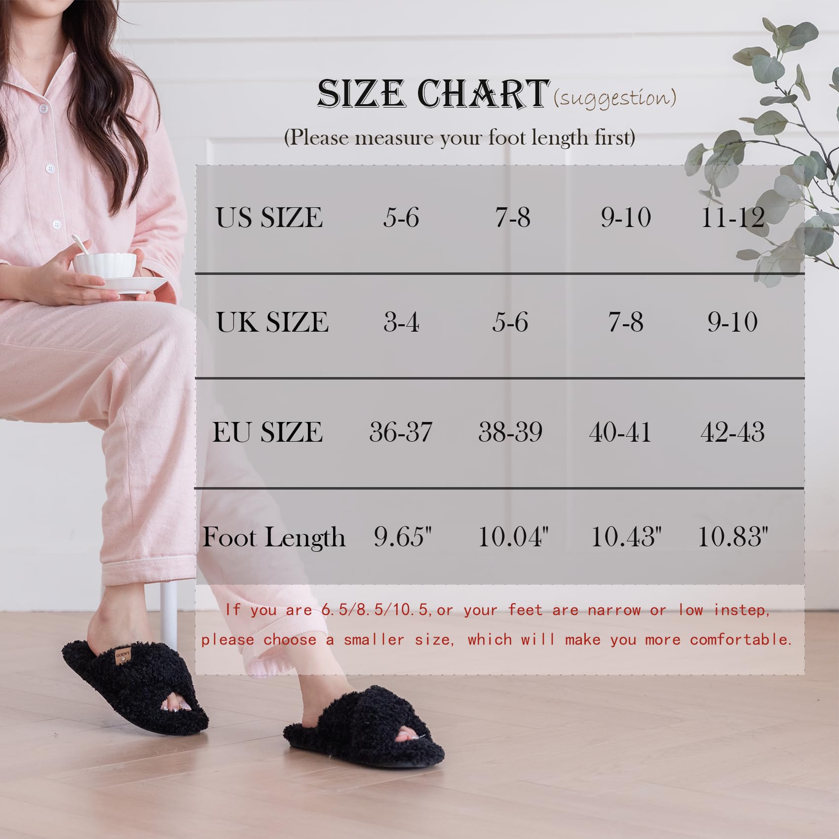GOEWY Fuzzy Open Toe Slippers for Women Indoor and Outdoor with Memory Foam Cozy Cross Band Cute Slipper Soft House Shoes Slides Slip On Gifts for Women Mom Her Ladies Bridesmaid White