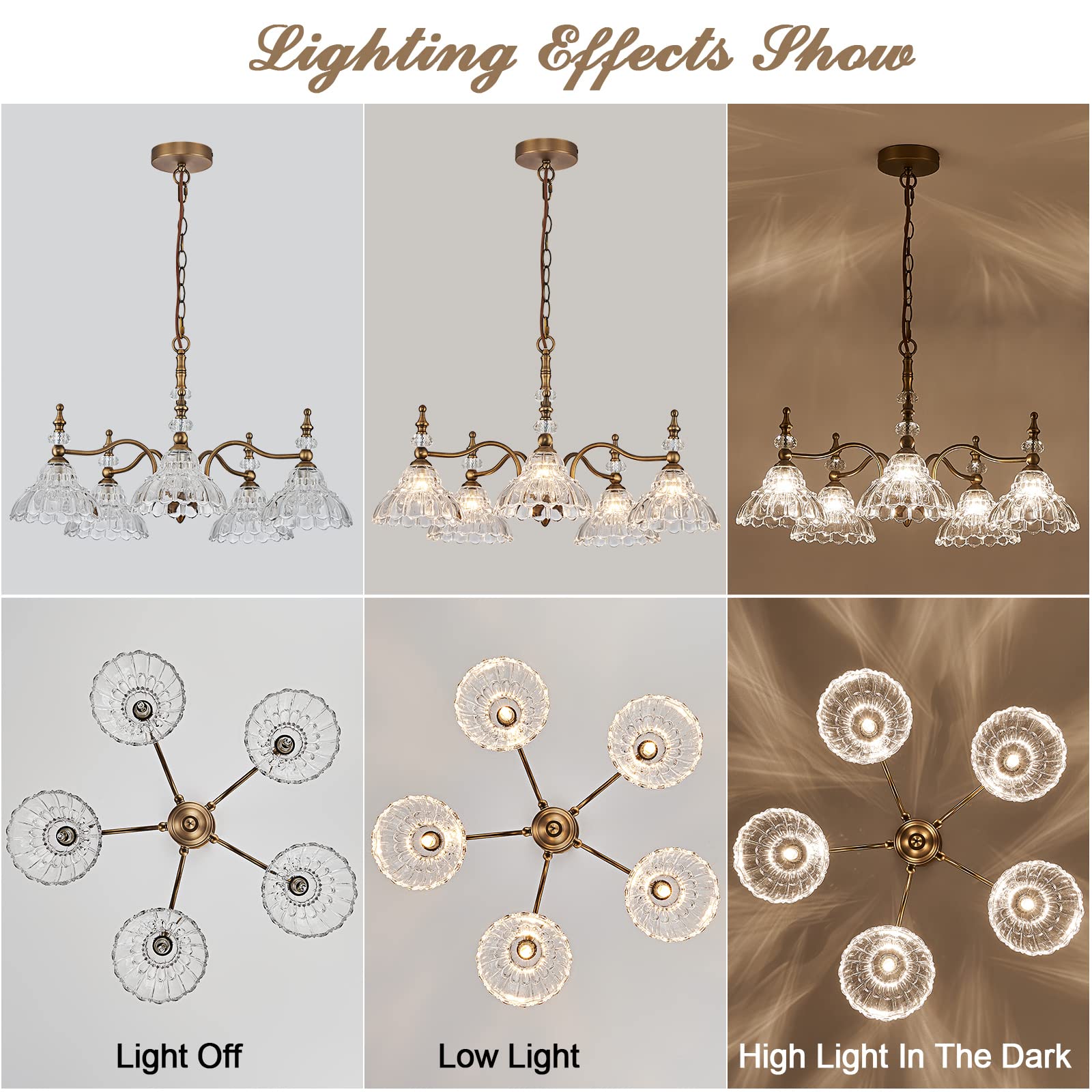 HDDFL Chandeliers Light 5 Lights Chandelier Lamp Modern Pendant Light Fixtures Hanging Lamps for Dining Room Entryway Living Room Bedrooms Foyer Entrance Kitchen