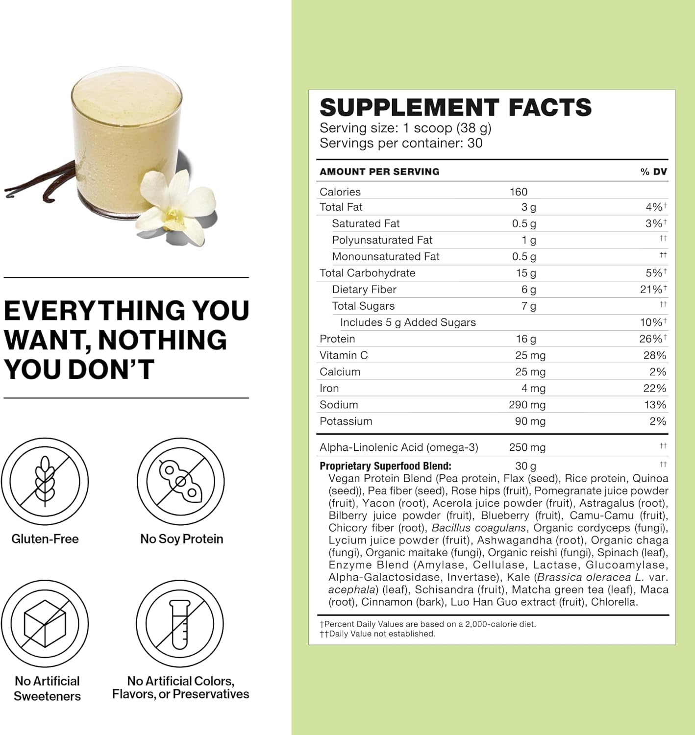 Shakeology Vegan Protein Powder - Gluten Free, Superfood Protein Shake - Helps Support Healthy Weight Loss, Lean Muscle Support, Gut Health, Manage Effects of Stress, Cookies and Creamy - 30 Servings