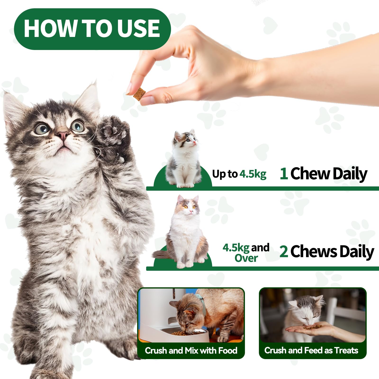 Flea and Tick Prevention for Dogs & Flea and Tick Chews for Cats, Soft Chews Natural Flea Tick Support for Cat God All Breeds & Ages