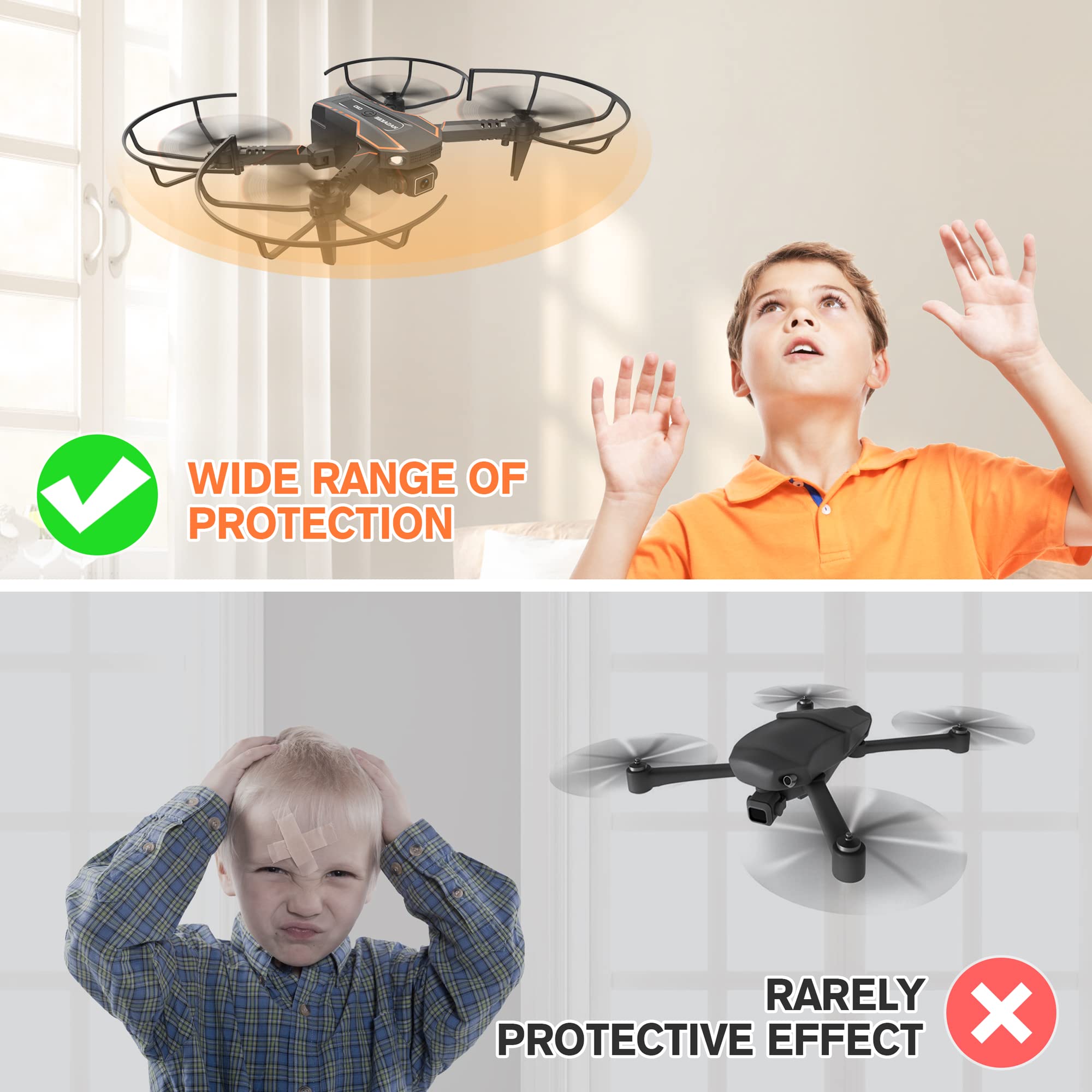 AVIALOGIC Mini Drone with Camera for Kids, Remote Control Helicopter Toys Gifts for Boys Girls, FPV RC Quadcopter with 1080P HD Live Video Camera, Altitude Hold, Gravity Control, 2 Batteries, Black