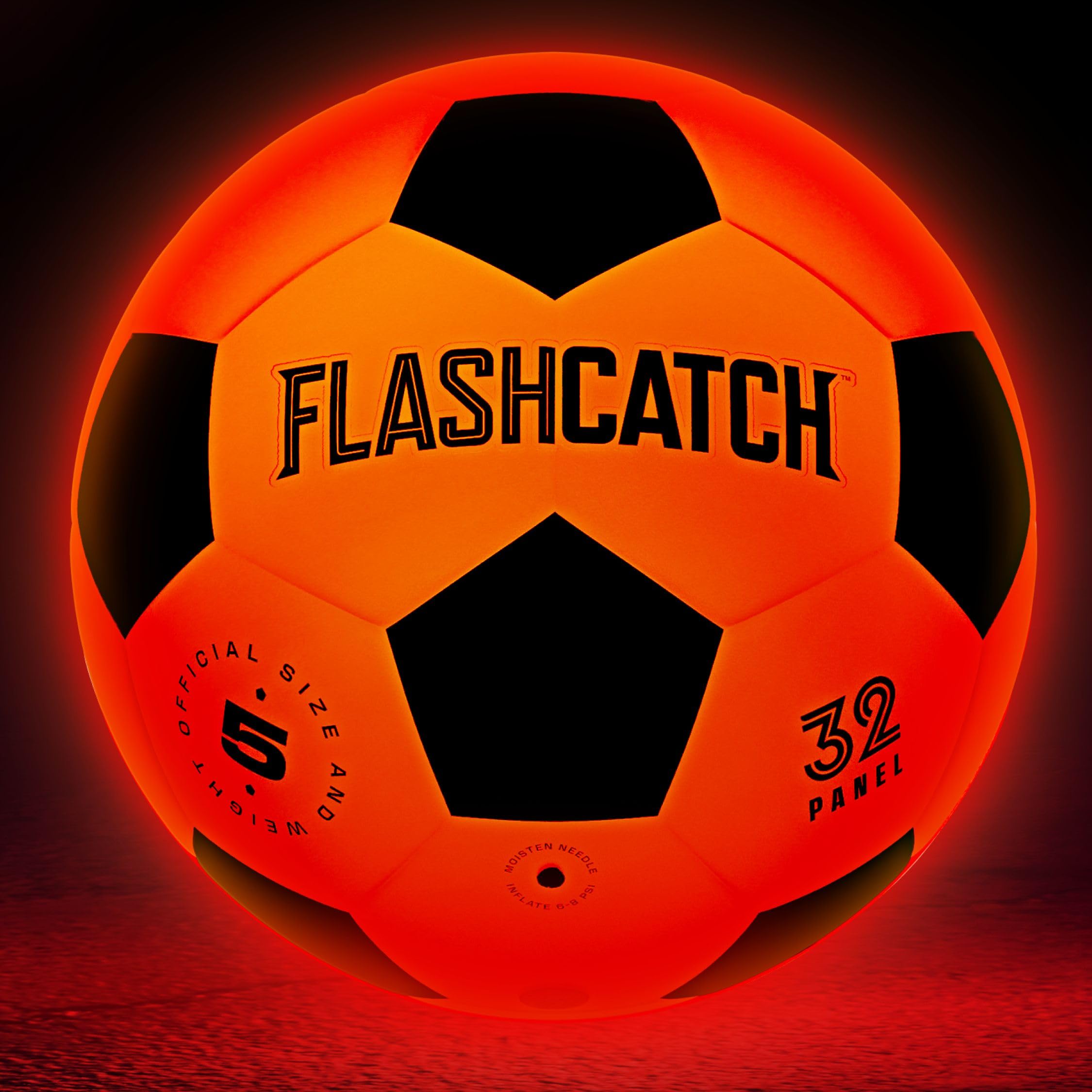 Light Up Soccer Ball - Glow in the Dark - NO 5 - Sports Gear Gifts for Boys & Girls 8-15+ Year Old - Kids, Teens Gift Ideas - Cool Boy Toys Ages 8 9 10 11 12 13 14 15 Glowing Night Activity