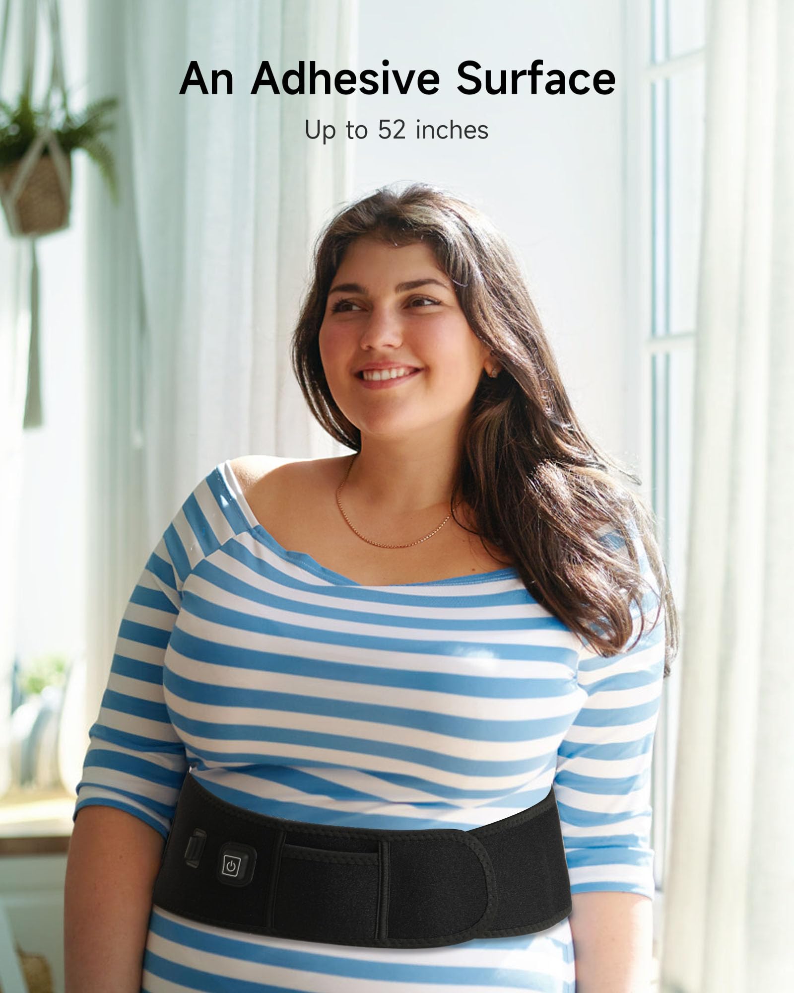 USB Heating Pad for Back Pain Relief, ALLJOY Heating Pad for Travel/Car, Auto Off & 3 Heat Levels, Heating Pad for Cramps Lower Back Shoulder Leg((NOT Include Power Bank))- Ideal Gifts for Women Men