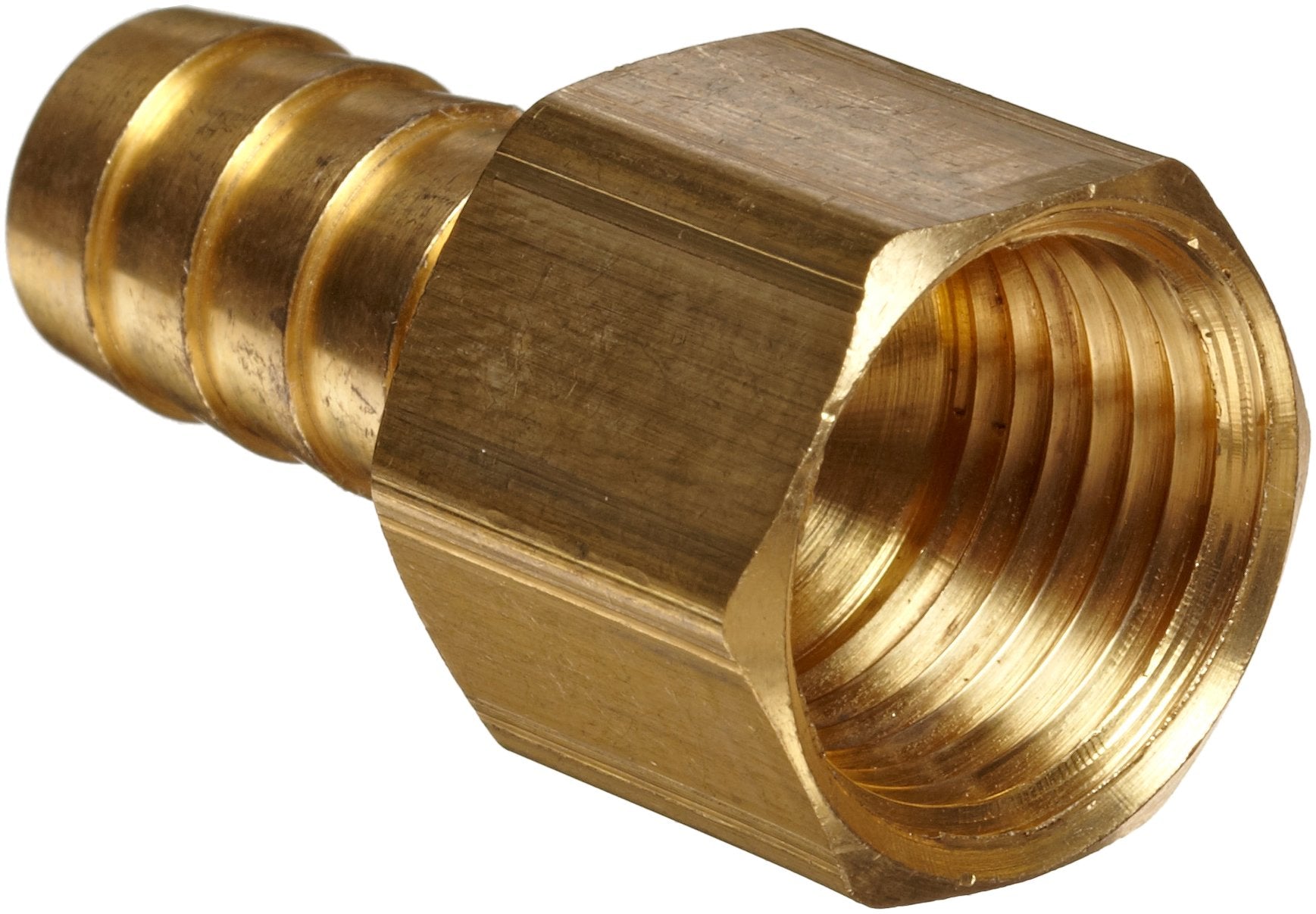 Anderson Metals-57002-0204 Brass Hose Fitting, Connector, 1/8" Barb x 1/4" Female Pipe