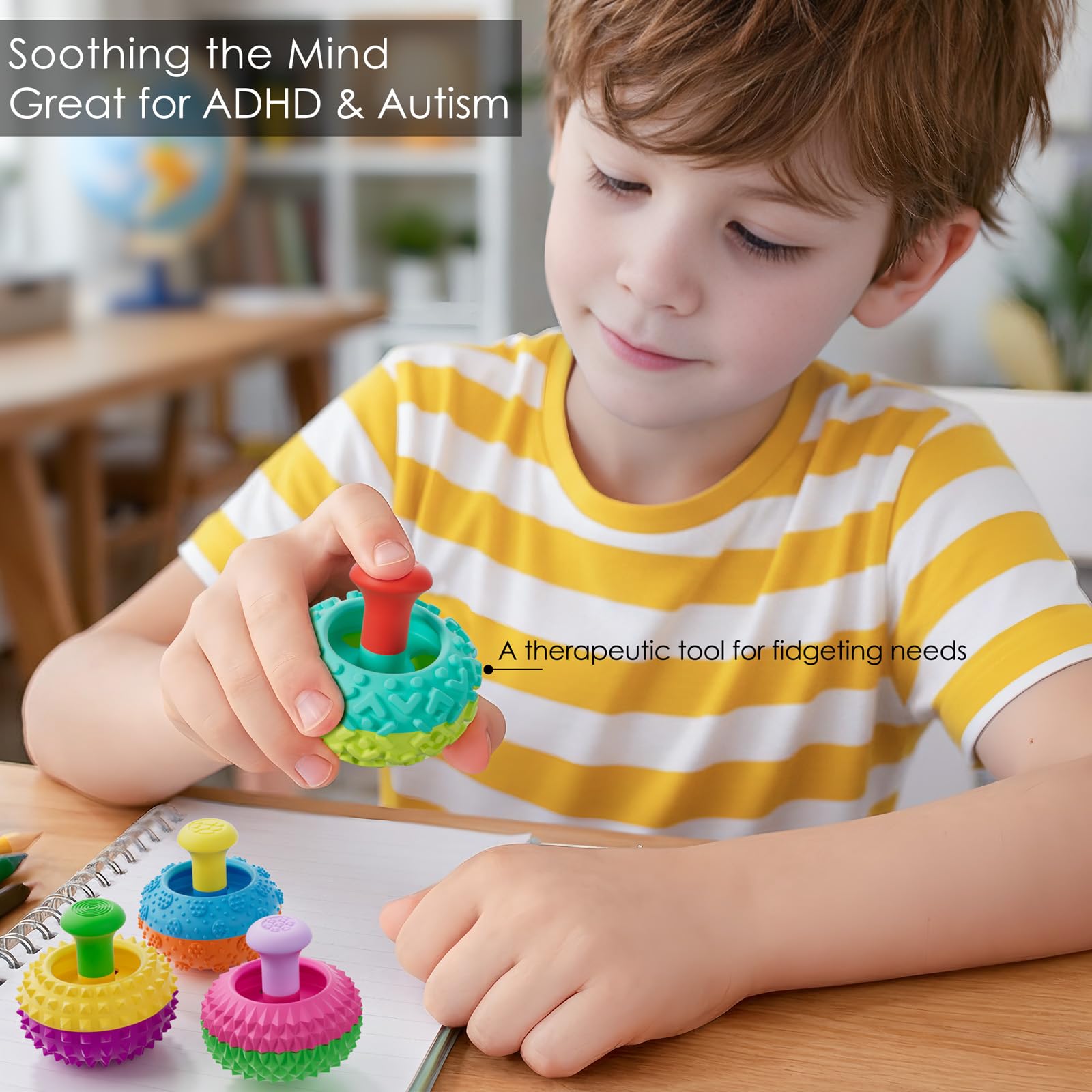 Silicone Thumb Rocker Fidget Toys for Kids Adults ,4PCS Stress Relief Sensory Toys for Autism ADHD Anxiety,Fun Textures Gadgets,Office Desk Toy,Stocking Stuffers for Women Men Teen Gifts