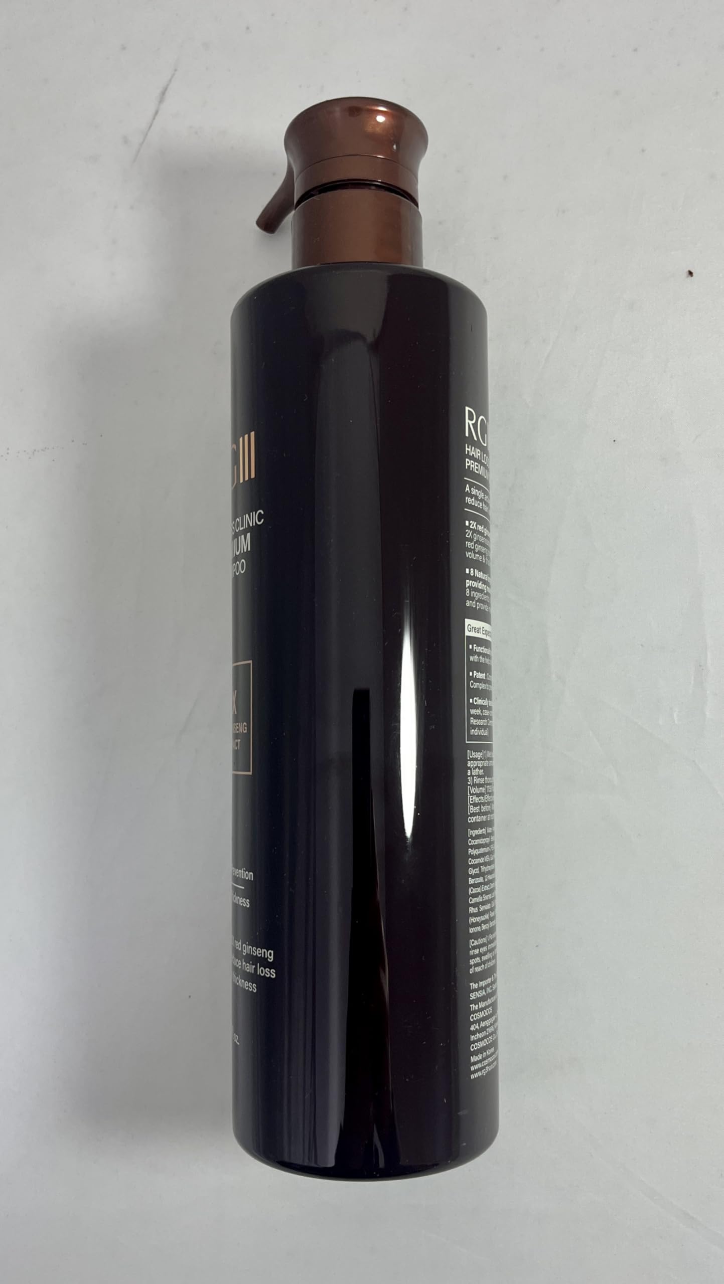 RG3 RGIII PREMIUM HAIR LOSS CLINIC SHAMPOO (ONE BOTTLE)