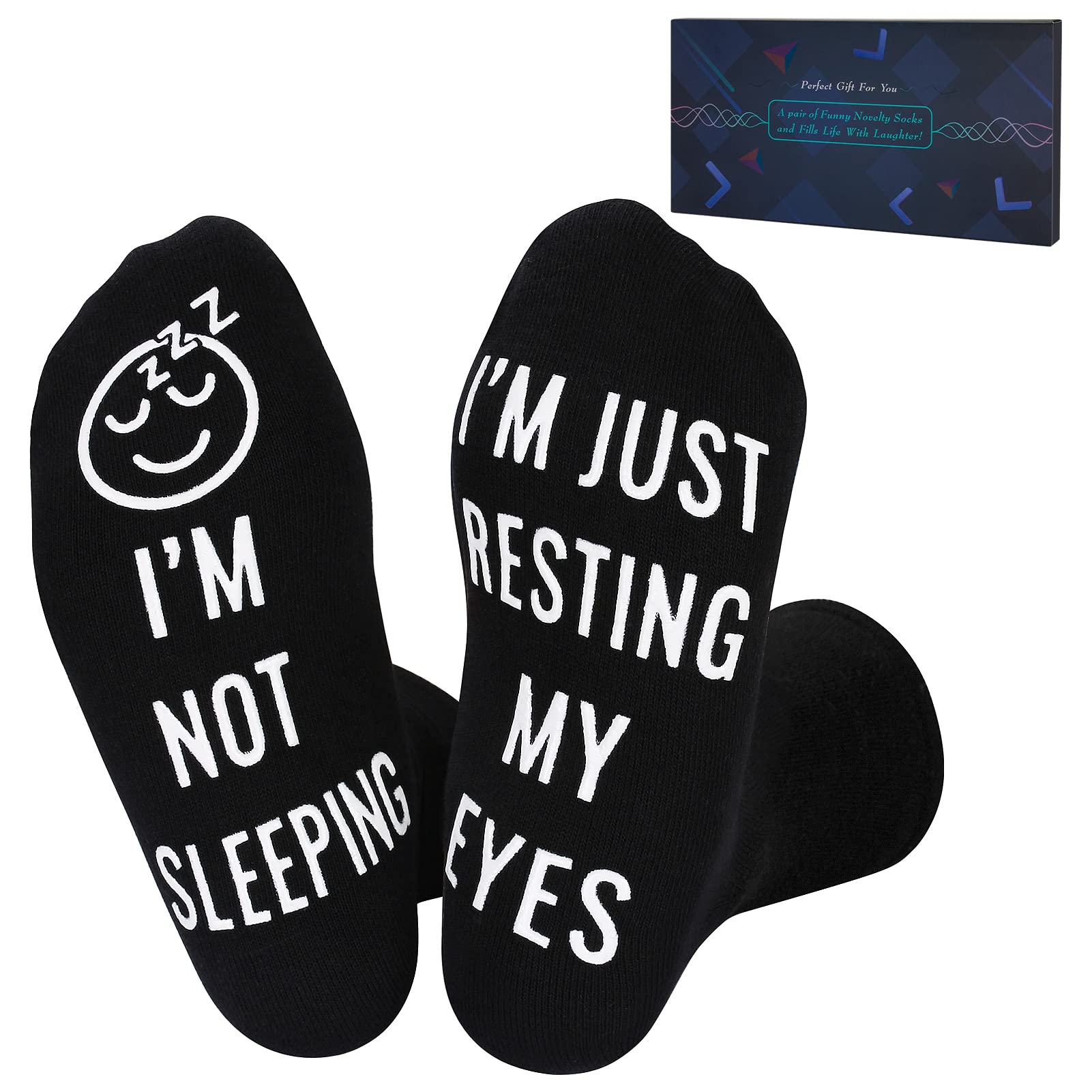 Nucinzua Birthday Gifts for Him, Mens Gifts for Valentines Day Dad Gifts Fathers Gifts Husband Gifts Ideas, Funny Sleeping Socks