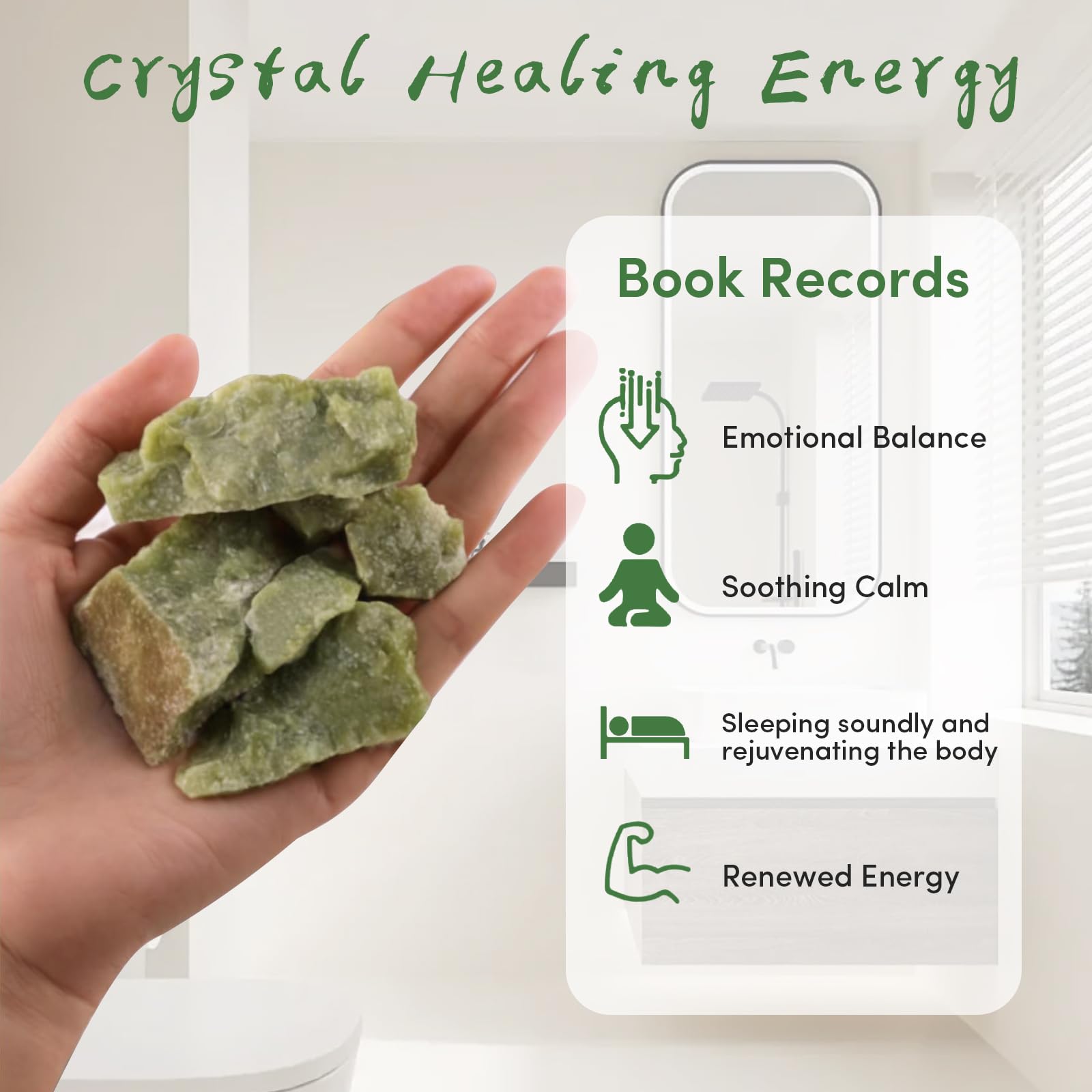 Jade Eye Mask, Facial Cooling Mask with 100% Real Jade for Hot & Cold Therapy, Reduce Wrinkles, Puffiness, Migraines, and Anti-Aging - Essential Crystal Eye Mask for Beauticians