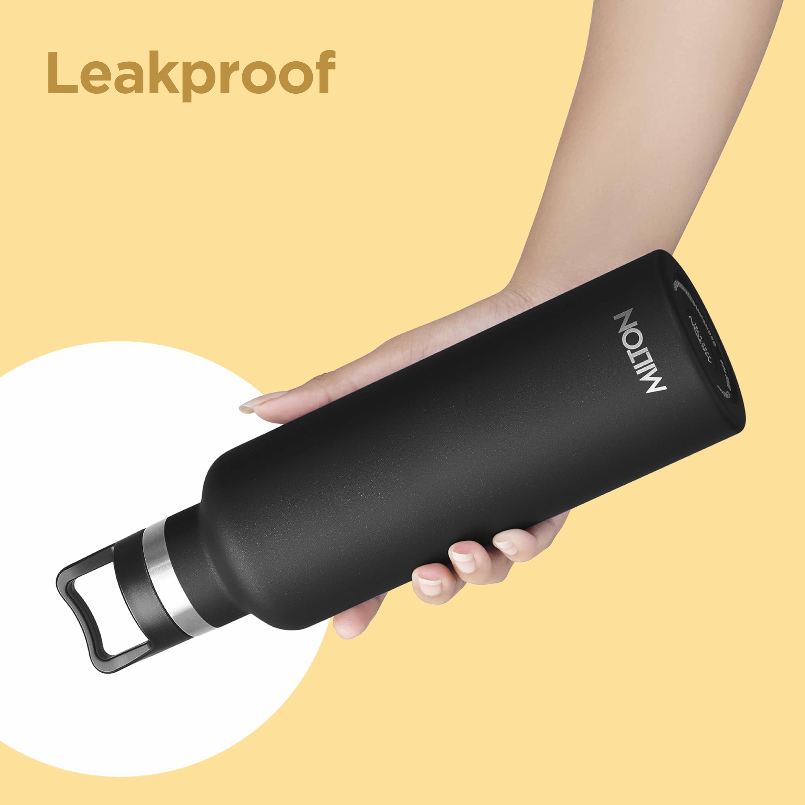 24 oz Stainless steel insulated water bottle, Leakproof, 12 hours Hot, 24 hours cold, Double Walled Vacuum Metal Thermos for Sports, Gym, Travel friendly, Dishwasher Safe, Haruki 800