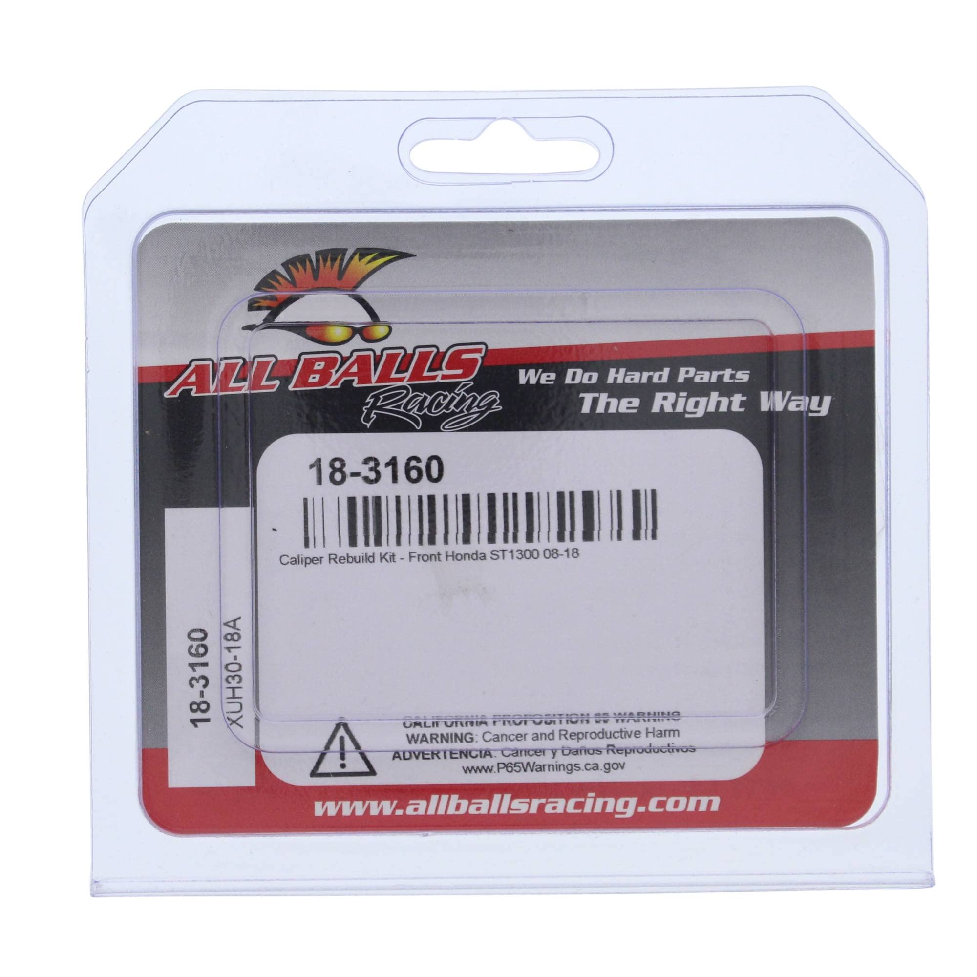 All Balls Racing Front Caliper Rebuild Kit 18-3160 Compatible With/Replacement For Honda ST1300 2008-2018