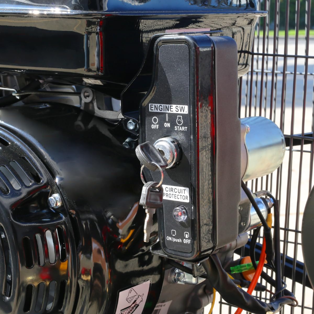 XtremepowerUS 13.0HP Air Compressor Tank 30 Gallon Gas-Powered Service Truck Horizontal Compressor Tank for Workshop, Construction Sites, Machinery