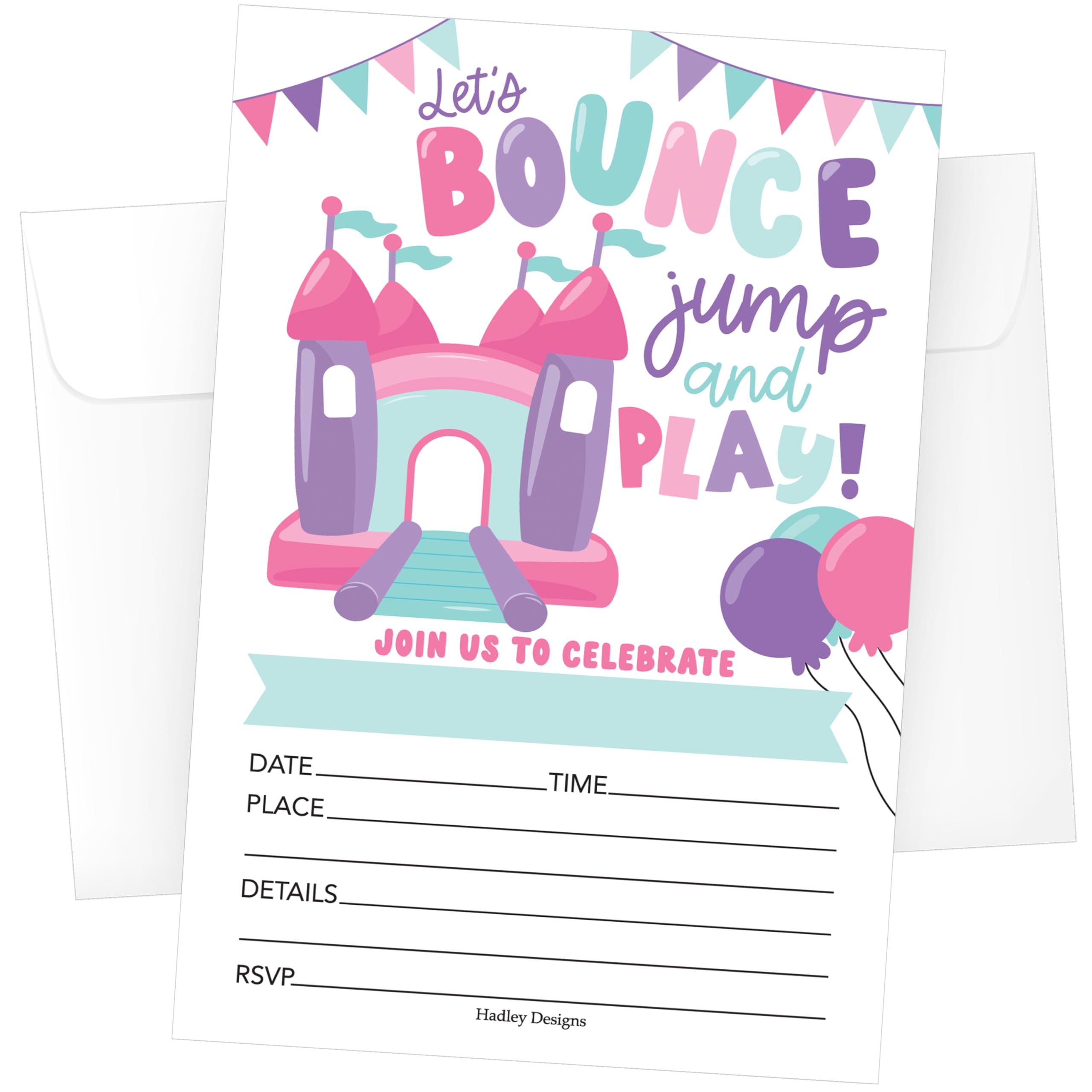 15 Bounce House Birthday Invitations Girl - Bounce House Birthday Party Invitations For Girls, Jump Invitations For Birthday Party Invitation Girl, Invitation Cards Birthday, Kids Birthday Invitations