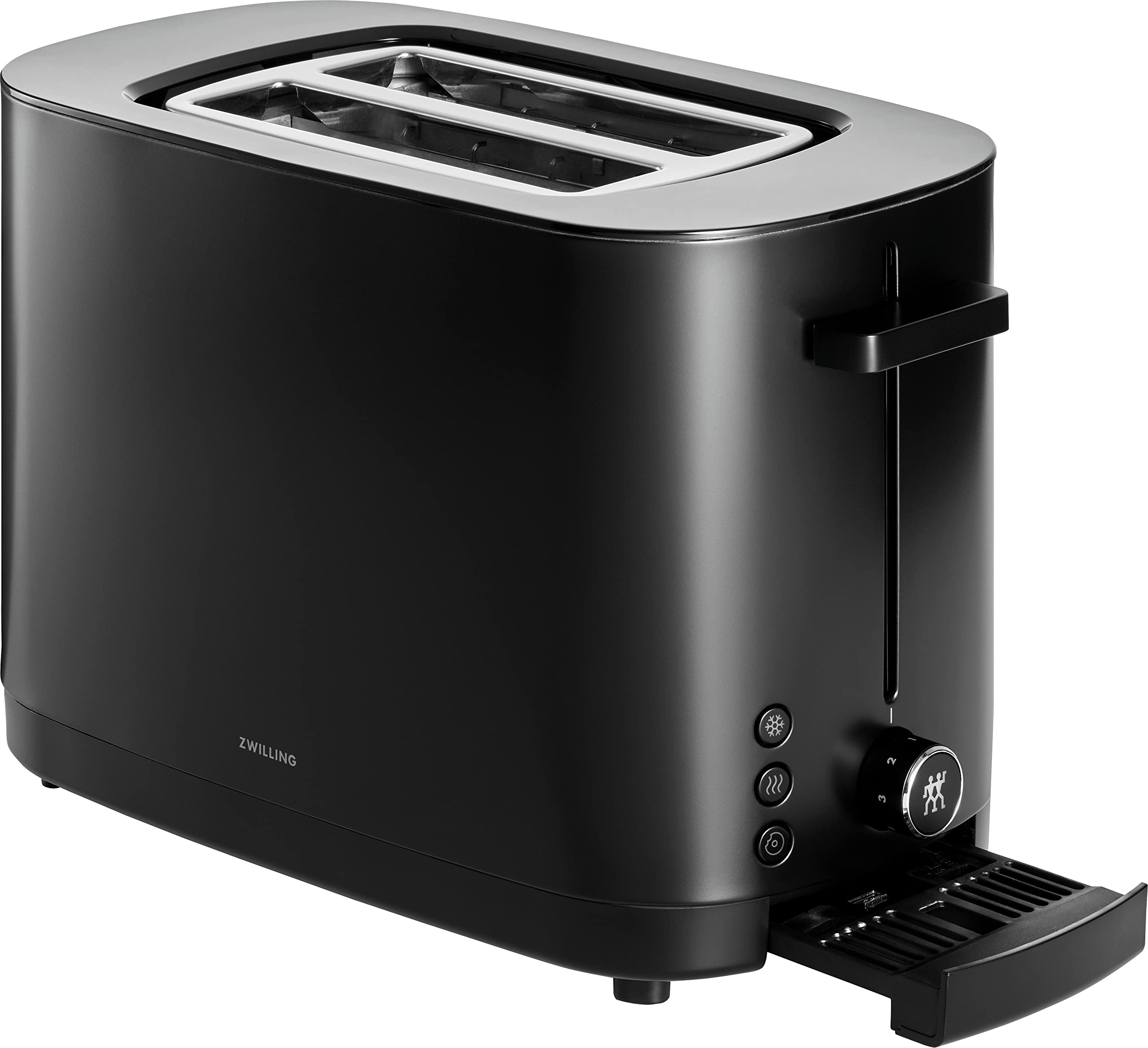 ZWILLING Enfinigy, 2-Slice Toaster, Extra Wide 1.5" Slots for Bagels and Toast, Black