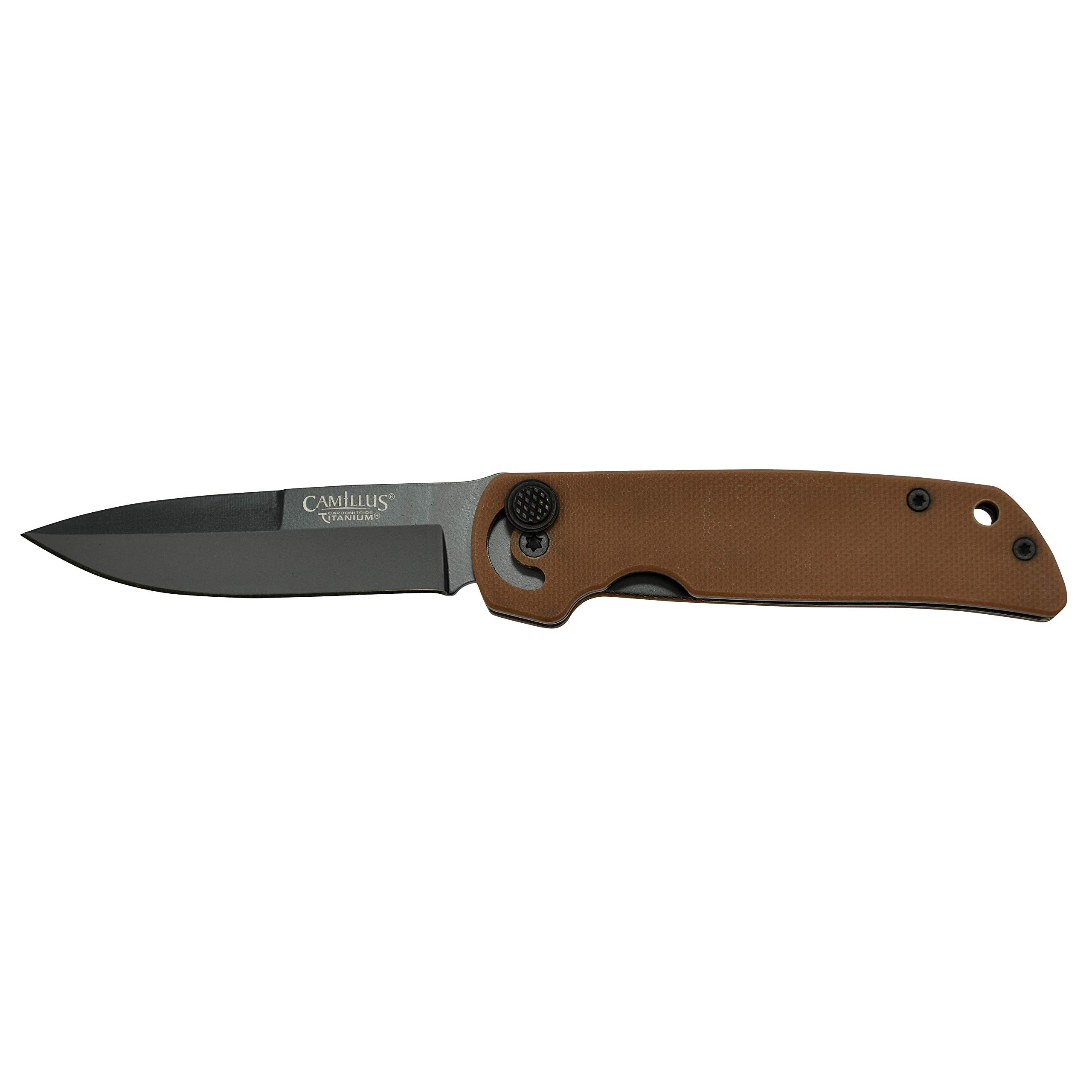 Camillus CUDA Mini, 6.75-inch Folding Knife; Coyote Brown, (19635)