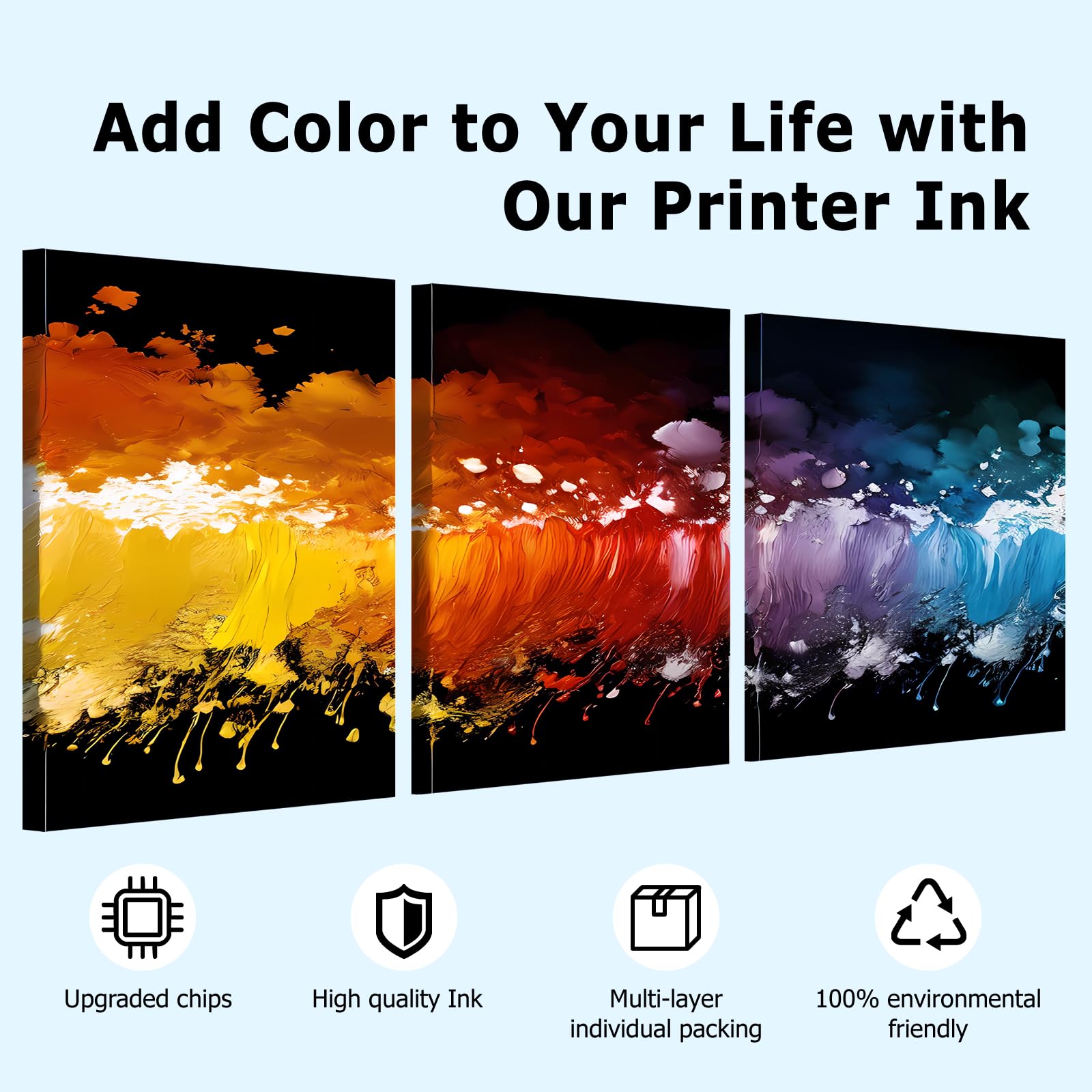 USEHOTI PGI-1200XL Compatible for Canon Maxify 1200 Ink Cartridges Work with Canon MB2720 MB2120 MB2020 MB2320 (Black Cyan Magenta Yellow, 4XL Pack)