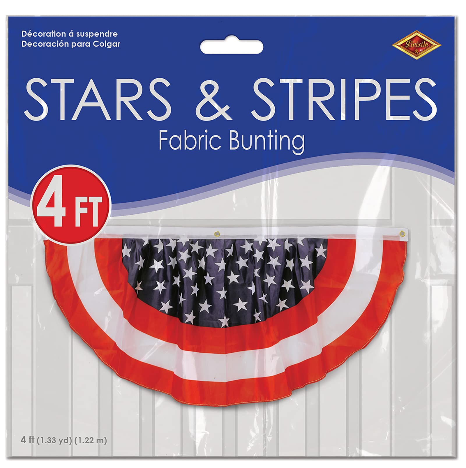 Beistle Stars & Stripes Fabric Bunting