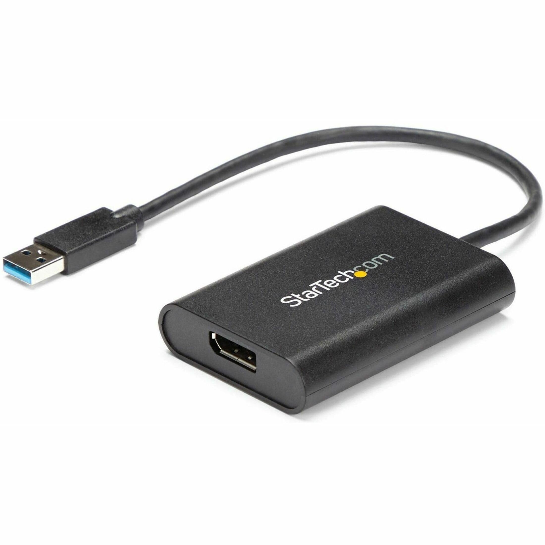 StarTech.com USB 3.0 to DisplayPort Adapter, USB DP Monitor Converter for Windows, 4K, TAA (no support for macOS/ChromeOS/Linux)