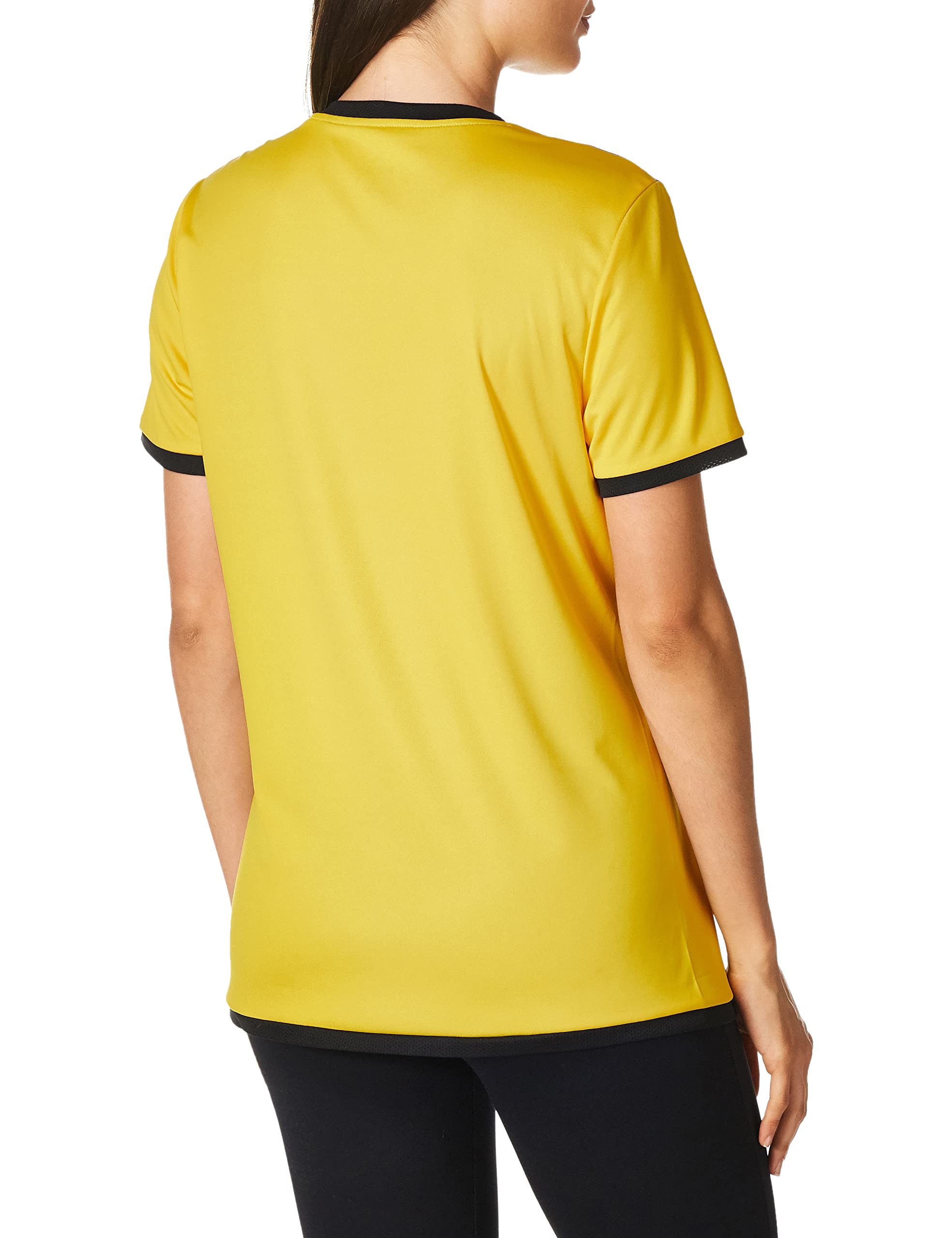 PUMA Women's Teamliga Jersey, Cyber Yellow Black, Large