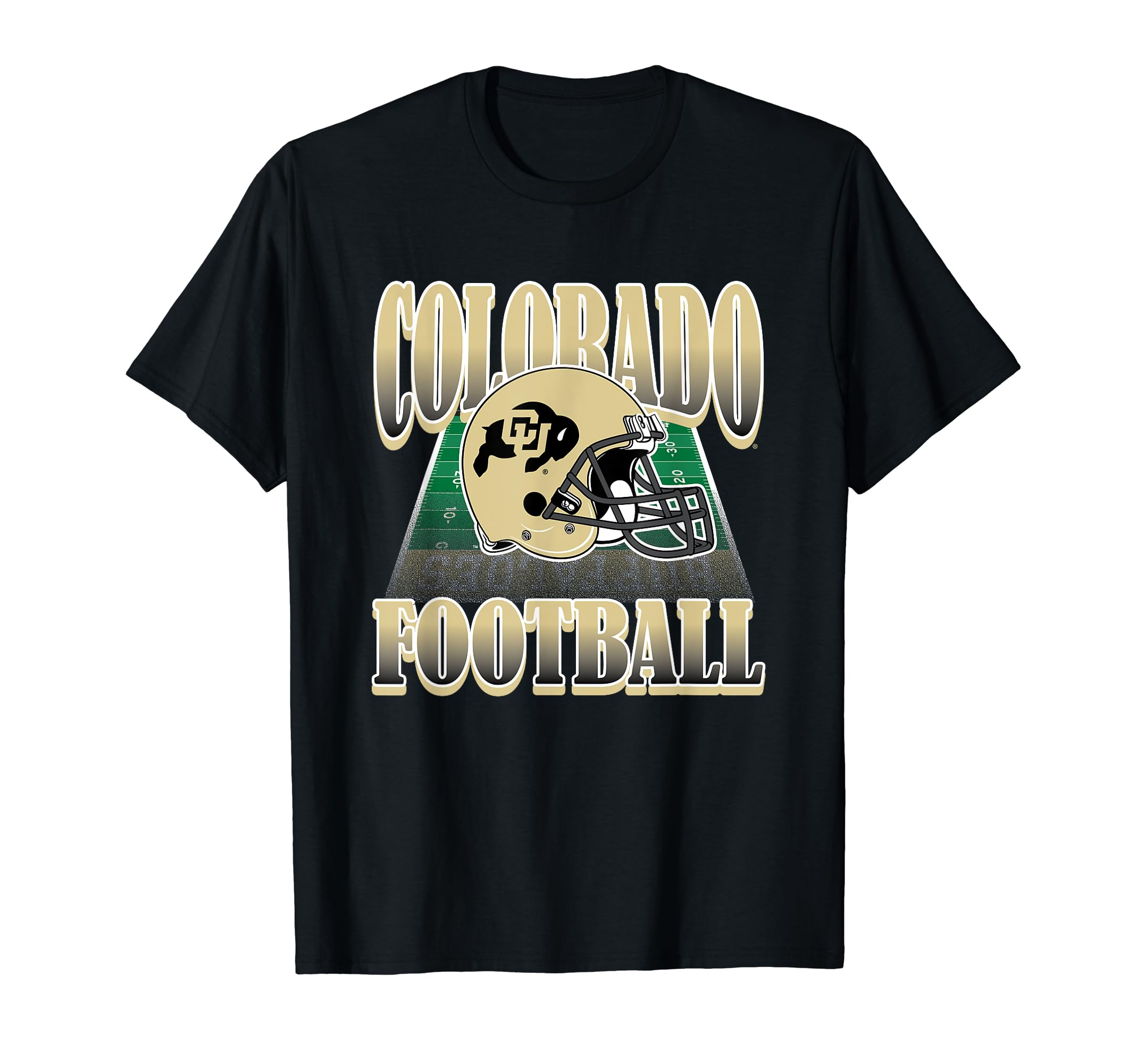 Colorado Buffaloes Vintage Football Helmet 90's Black T-Shirt