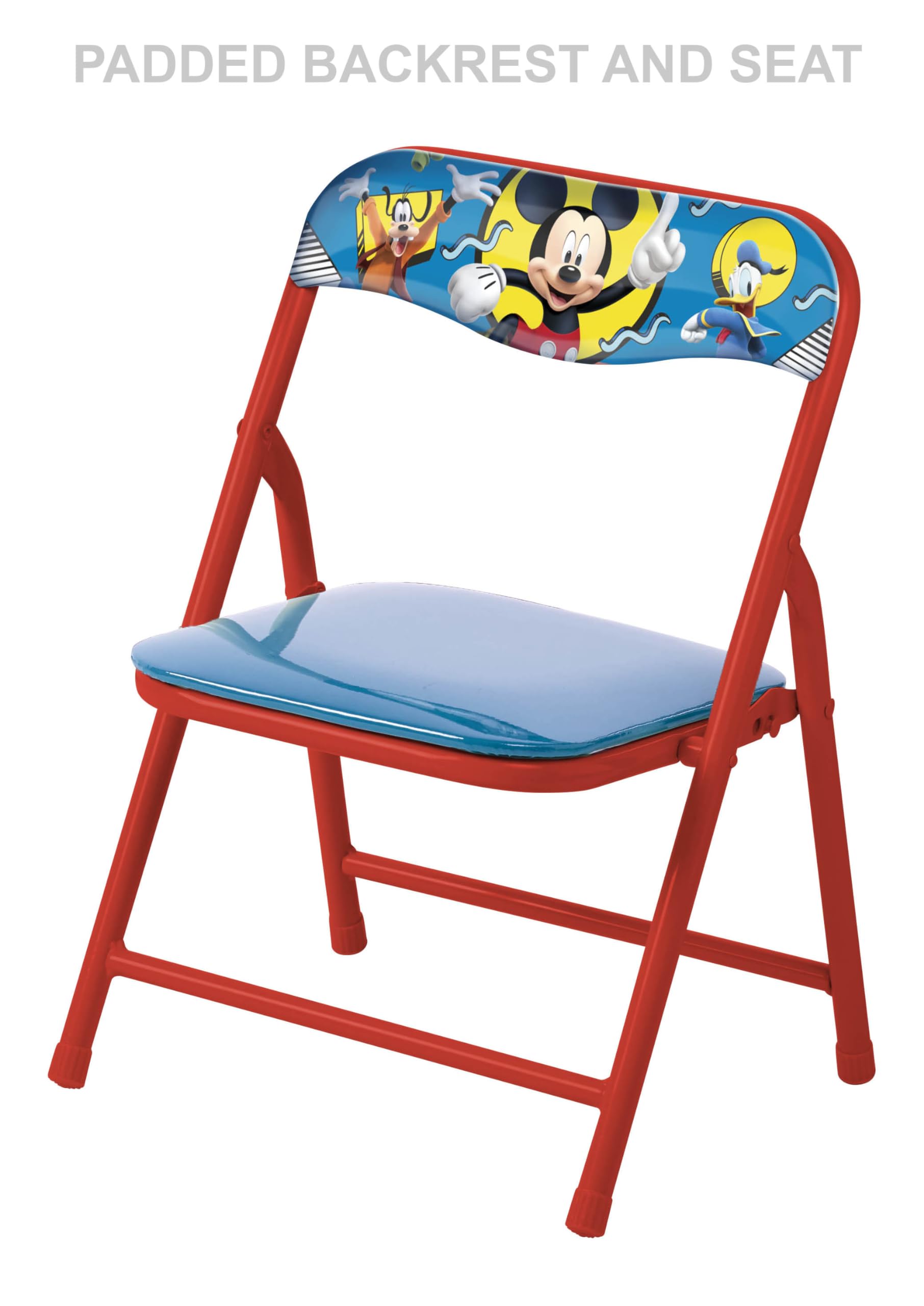 Mickey Mouse Table & Chair Set for Toddlers 24-48M, Includes 1 Table & 1 Chair [Amazon Exclusive] Table: 20"L x 20"W x 16.4"H, Chair: 12"L x 11.6"W x 17"H - Weight Limit: 70 lbs