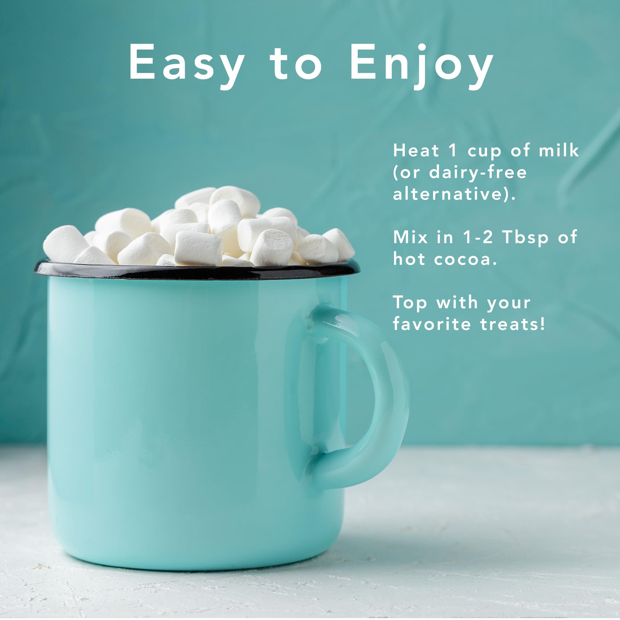 Hot Cocoa Bar Kit by Happy Packs | Includes Hot Cocoa Mix, Mini Marshmallows, Crushed Peppermint Candy, Chocolate Chips, White Chocolate Chips & Christmas Sprinkles | Premium Hot Chocolate Gift Sets