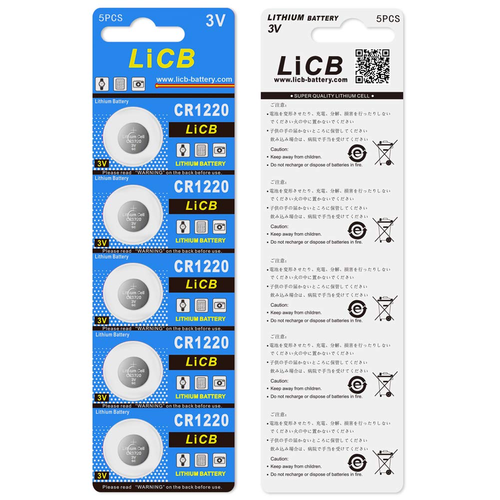 LiCB 10 Pack CR1220 3V Lithium Battery CR 1220