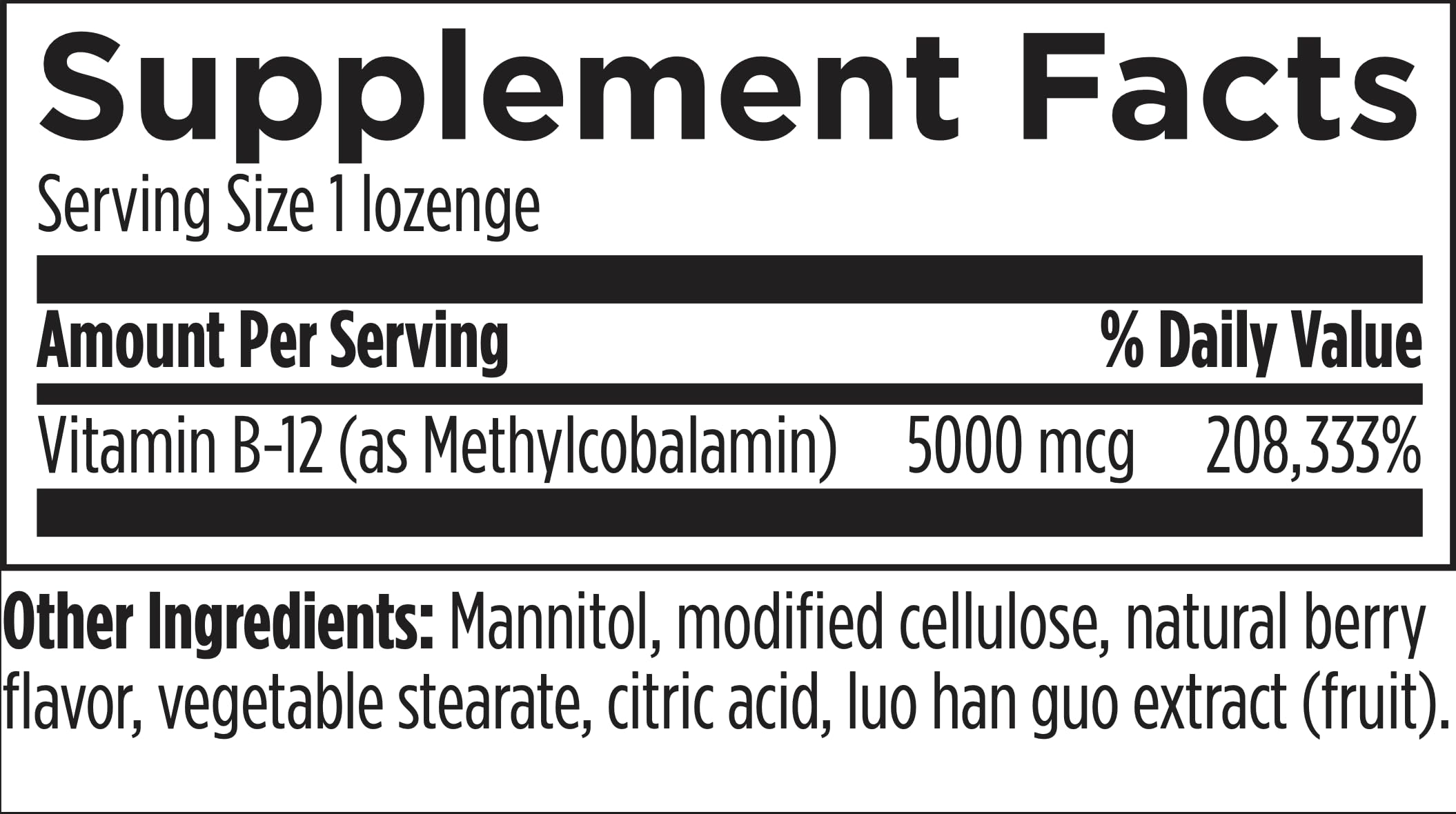 Designs for Health Vitamin B12 Lozenges - B12 Vitamins 5000 mcg Methylcobalamin - Vitamin B12 Supplements - Vegan + Non GMO, Natural Berry Flavor (60 Quick Dissolve Lozenges)