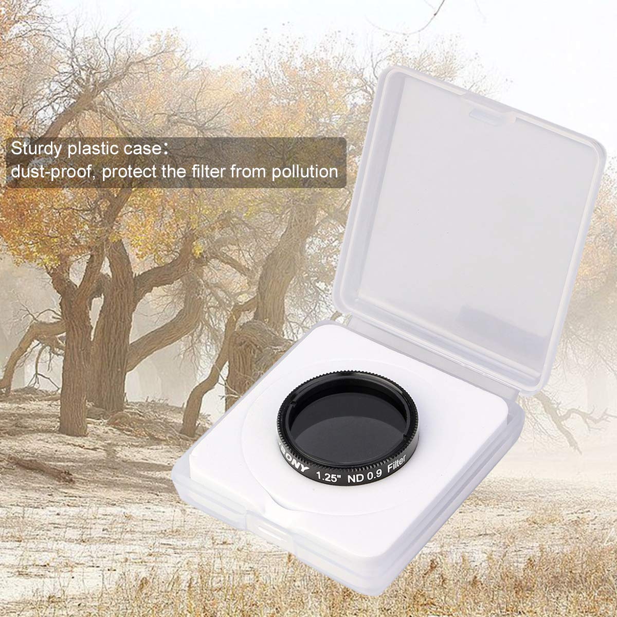 SVBONY SV139 Telescope Filter Moon Filter 1.25 inch 12.5 Percent Transmission Telescope Filter ND8 Neutral Density Filter for Telescope Eyepiece Reduce Moon Surfaces Overall Brightness