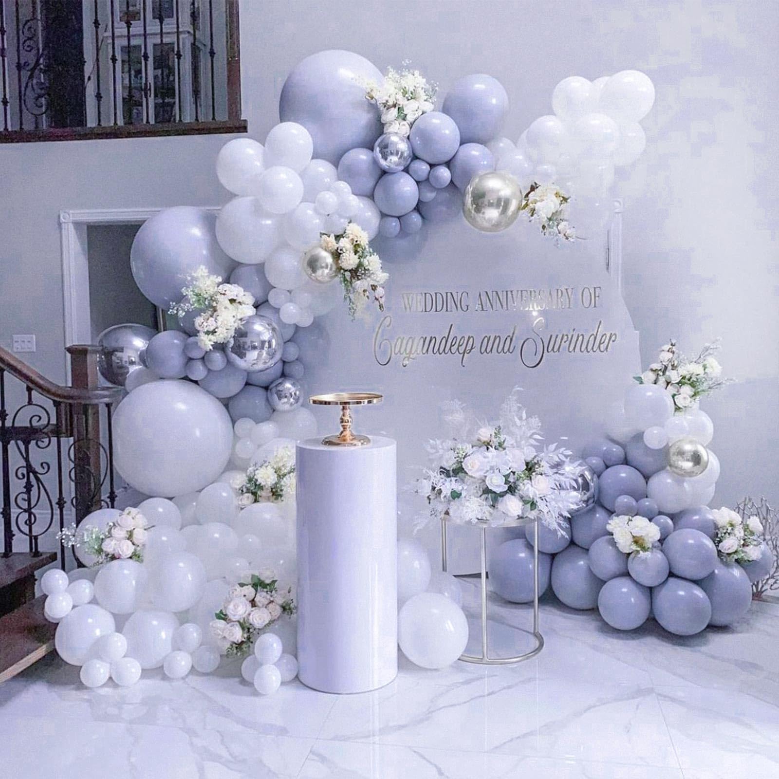 PartyWoo Dusty Purple Balloons 140pcs Different Sizes of 18 12 10 5 Inch Lavender Lilac Boho Neutral Balloon Arch Kit for Graduation Baby Shower Cat Tornado Birthday Party Decorations Purple-F49